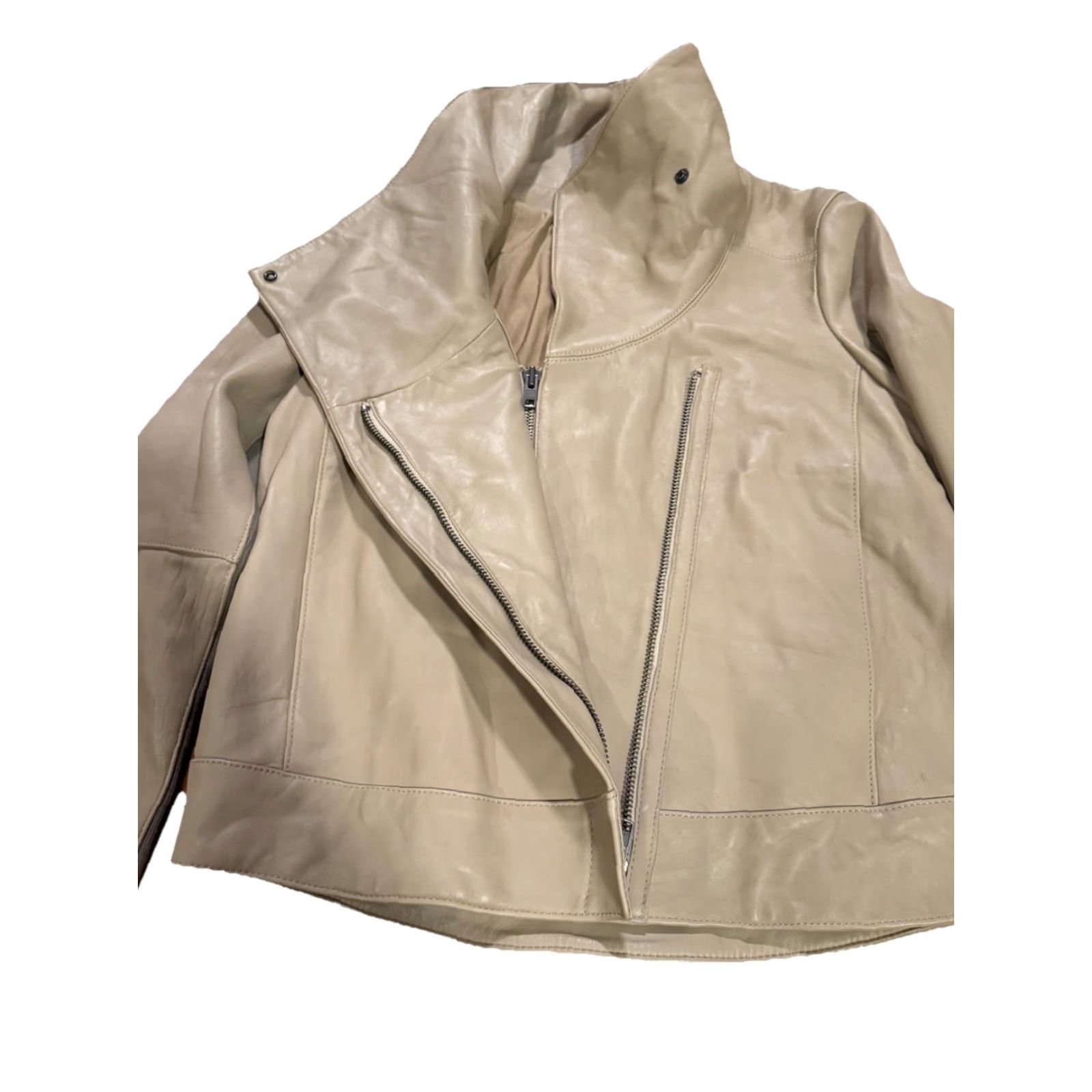 Helmut Lang VINTAGE HELMUT LANG Lamb Leather Biker Jacket Size LARGE Tan Size L / US 10 / IT 46 - 6 Thumbnail
