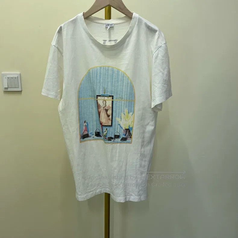 Loewe Loewe White Window Display Oil Painting Print Short Sleeve Size US S / EU 44-46 / 1 - 1 Thumbnail