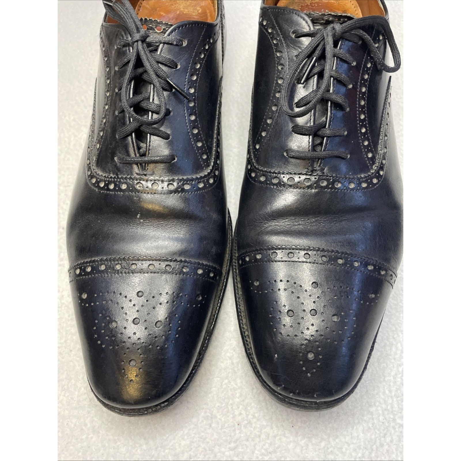 Church's Vtg Church’s Diplomat Black Semi-Brogue Oxford 3-City London Size US 11 / EU 44 - 2 Thumbnail