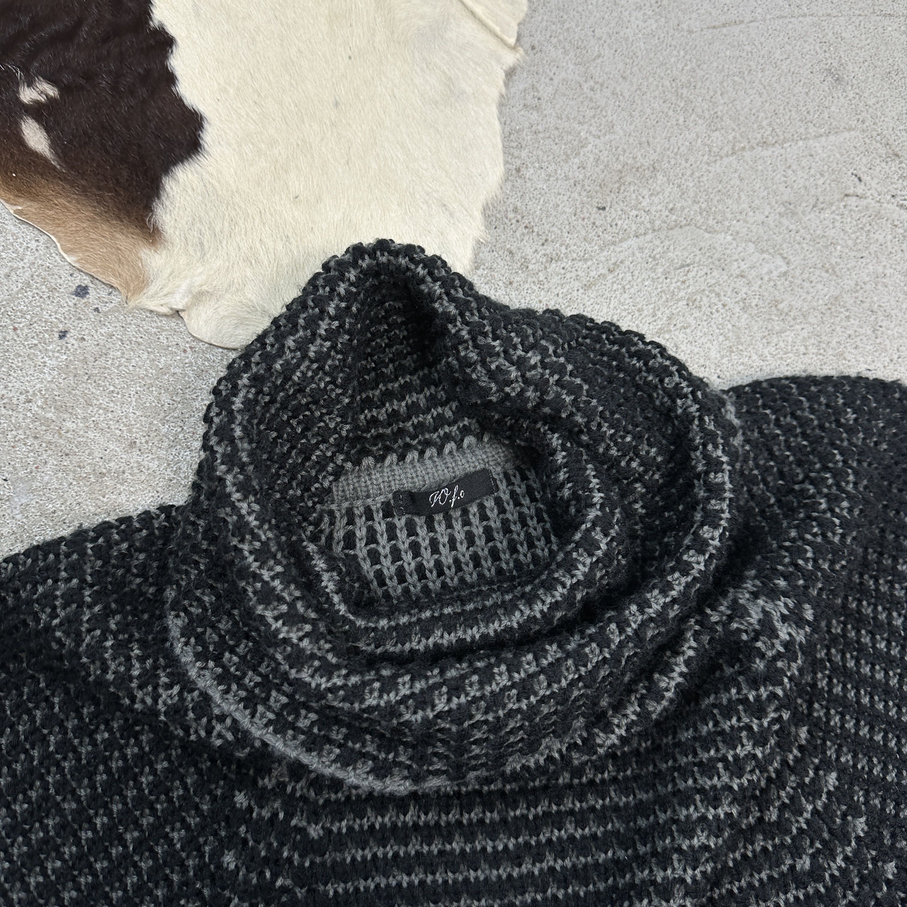Vintage Vintage Big Collar Knitted Dress Size M / US 6-8 / IT 42-44 - 4 Thumbnail