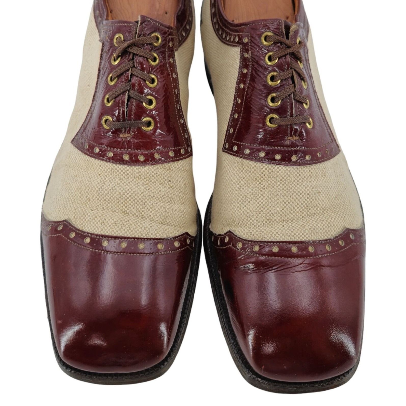 Johnston & Murphy Vintage Johnston & Murphy Aristocraft Spectator 10.5 Burgund Size US 10.5 / EU 43-44 - 2 Thumbnail