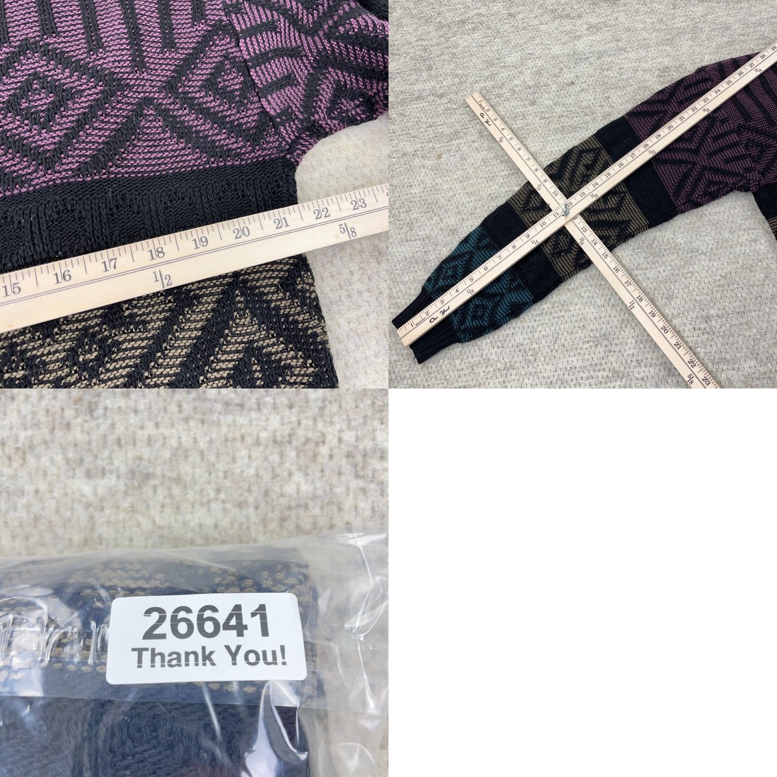 Vintage VINTAGE Campus Cardigan Sweater Men L Geometric Size US L / EU 52-54 / 3 - 8 Thumbnail