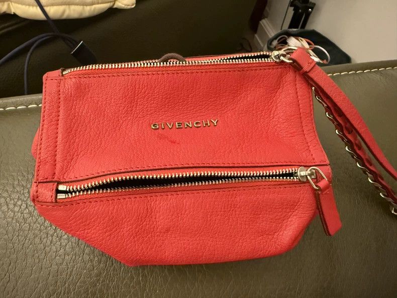 Givenchy Red Pandora Box Leather Bag - dmc