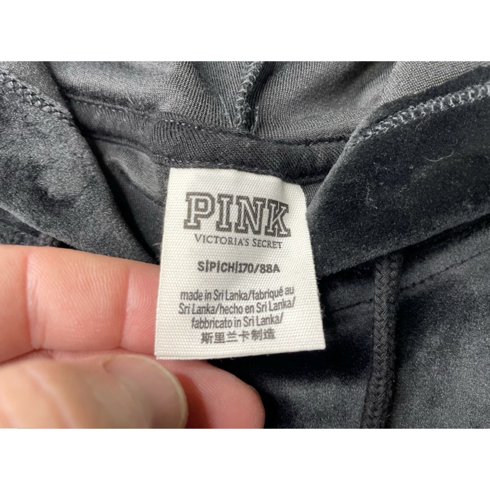 Victoria's Secret VINTAGE Y2K Victoria's Secret PINK Velour Track Suit 2 Piece Set Black Size S Hoodie Pants Womens Velour Tracksuit Set 2 Piece Black S Size S / US 4 / IT 40 - 4 Thumbnail