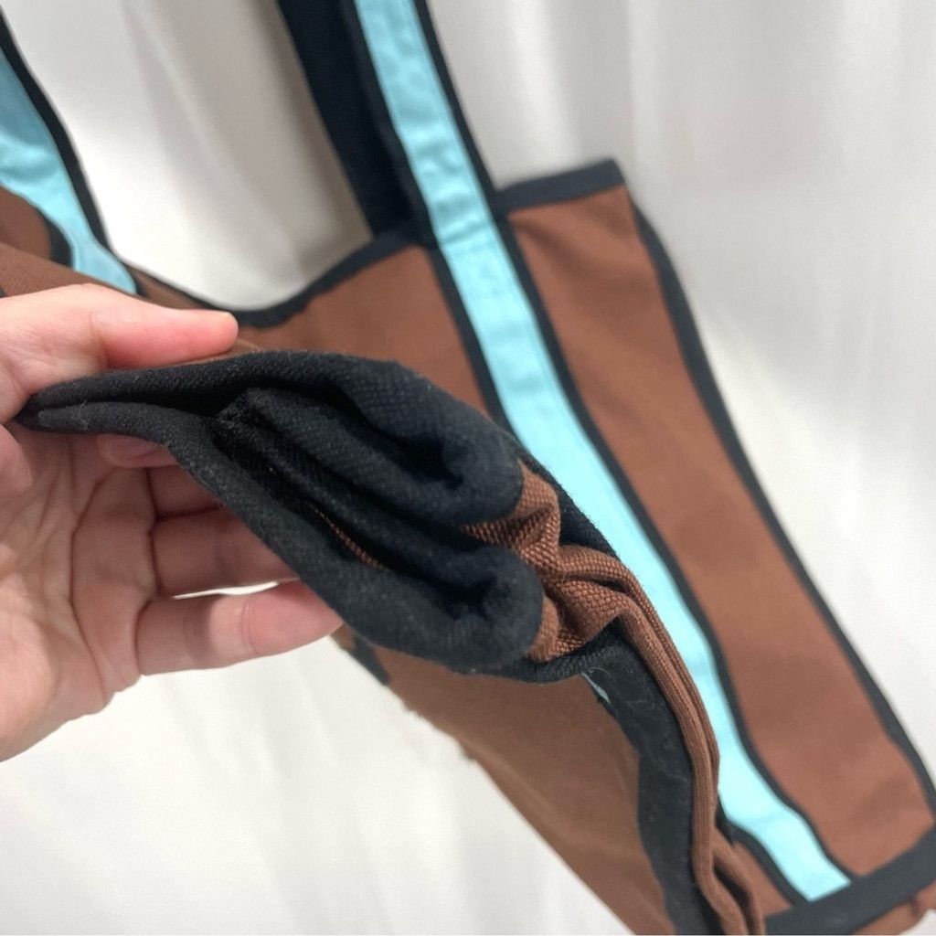 Other NEW Hatley Environmental Tote Bag -Brown/Blue Cotton Canvas Size ONE SIZE - 6 Thumbnail