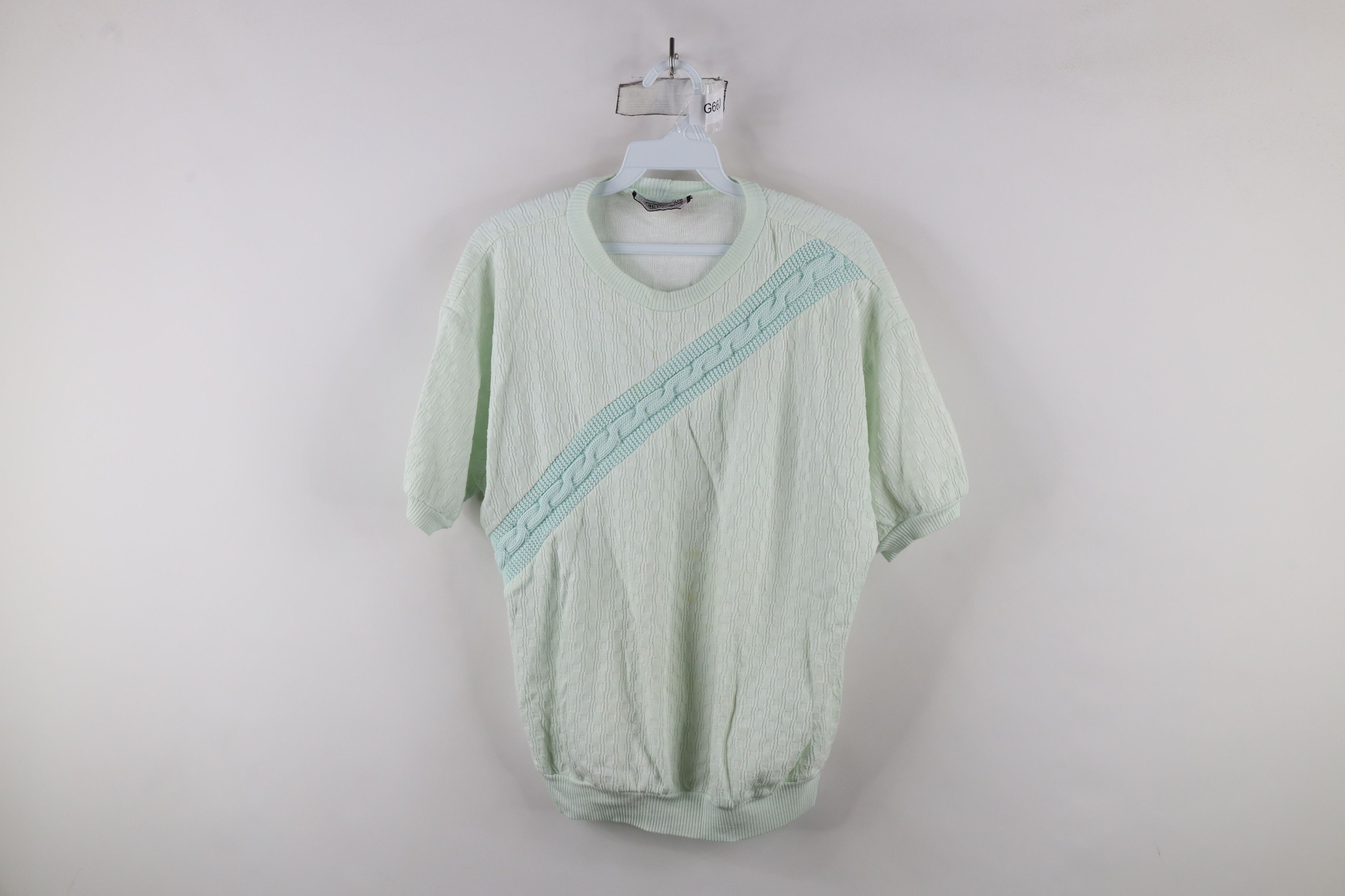 Vintage Vintage 90s Streetwear Knit Short Sleeve T-Shirt USA Size S / US 4 / IT 40 - 1 Thumbnail
