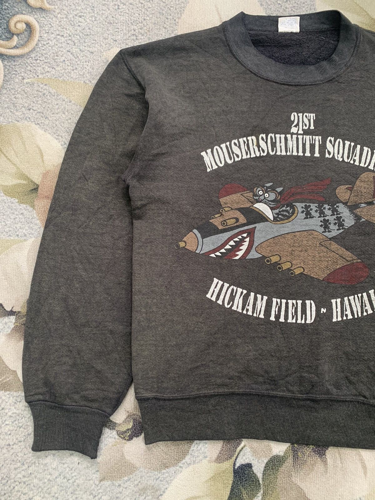 CCP (Crazy Character Print) Vtg Crazy Shirt Sweatshirt 21st Mouserschmitt Squadron Size US S / EU 44-46 / 1 - 3 Thumbnail