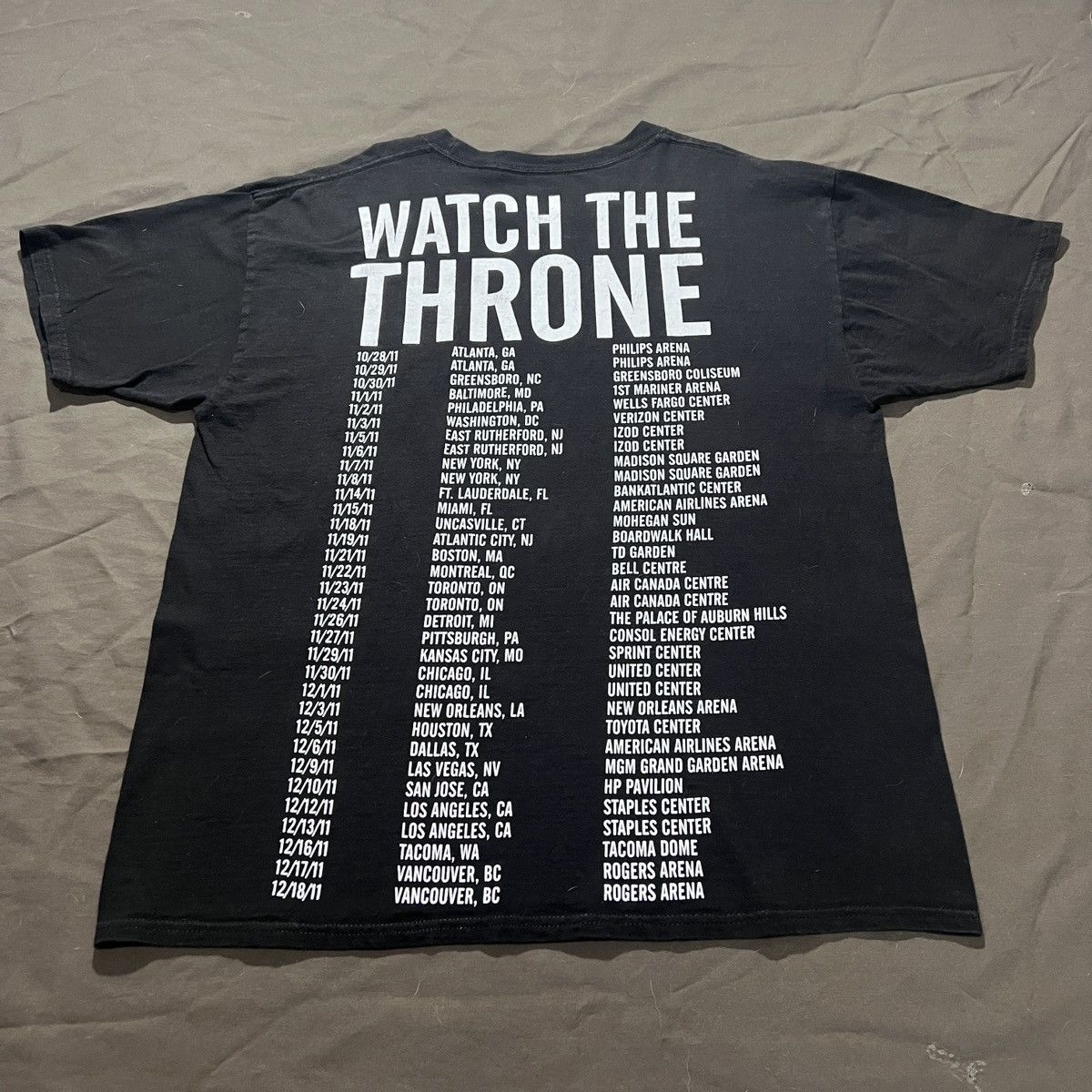 Rap Tees Kanye west x jay z watch The throne Promo Tour Tee Hiphop Size US L / EU 52-54 / 3 - 6 Thumbnail