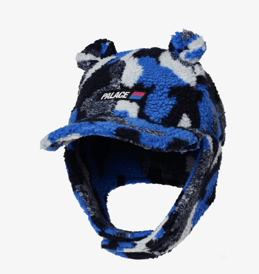 Palace SIZE S/M Palace Furry Ears Balaclava Snow Leopard | Grailed