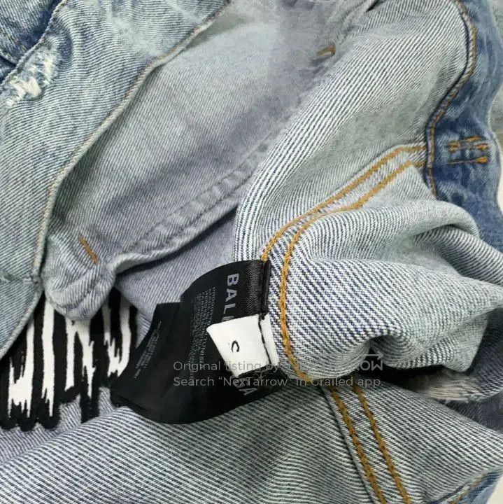 Balenciaga Balenciaga FW21 Logo Oversized Denim Jacket. Size US S / EU 44-46 / 1 - 5 Thumbnail