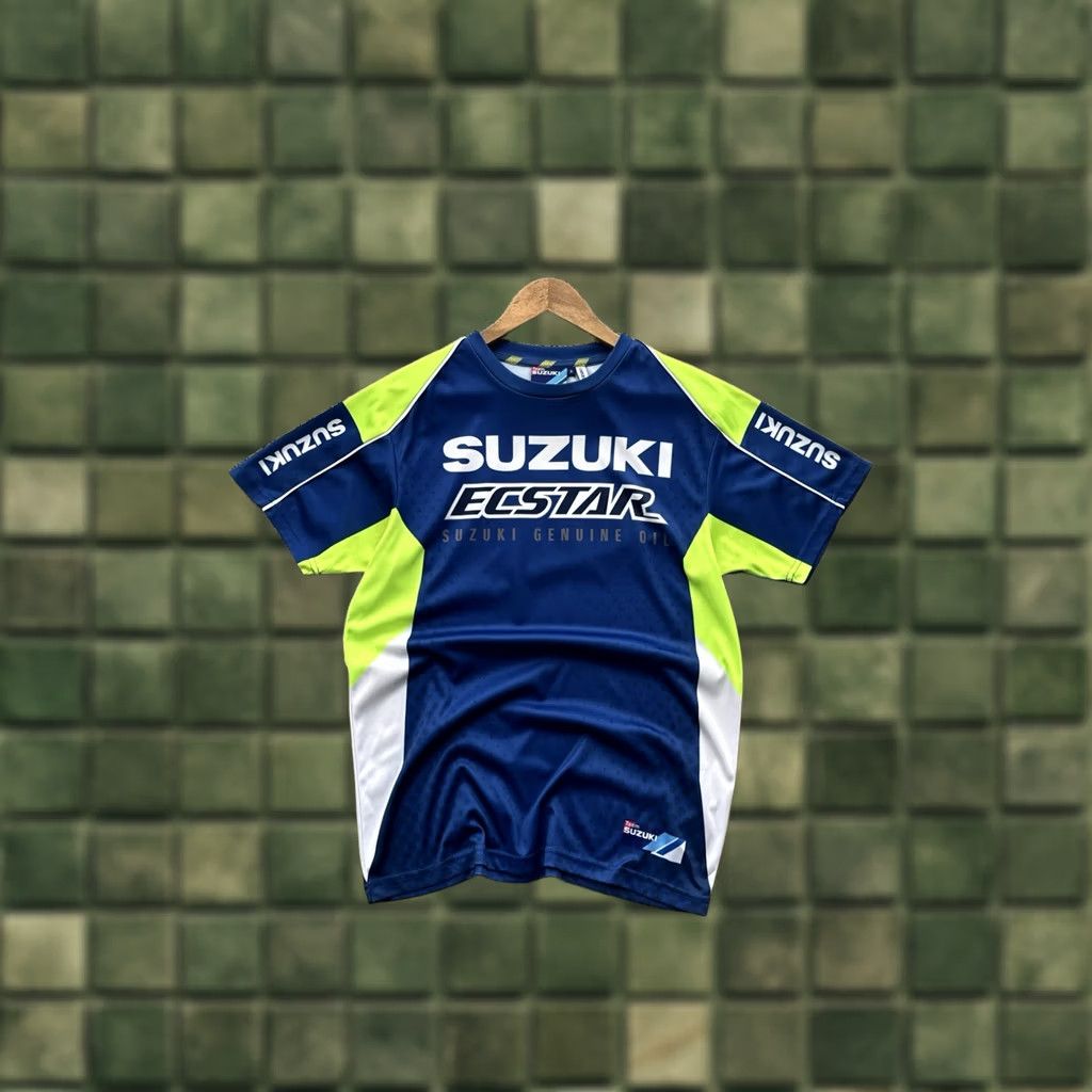 Vintage Suzuki Ecstar Racing Team T-Shirt Jersey Blue - Men S Size Jersey Short Sleeve 90s Retro Sports Car Official merchandise Size US S / EU 44-46 / 1 - 1 Thumbnail