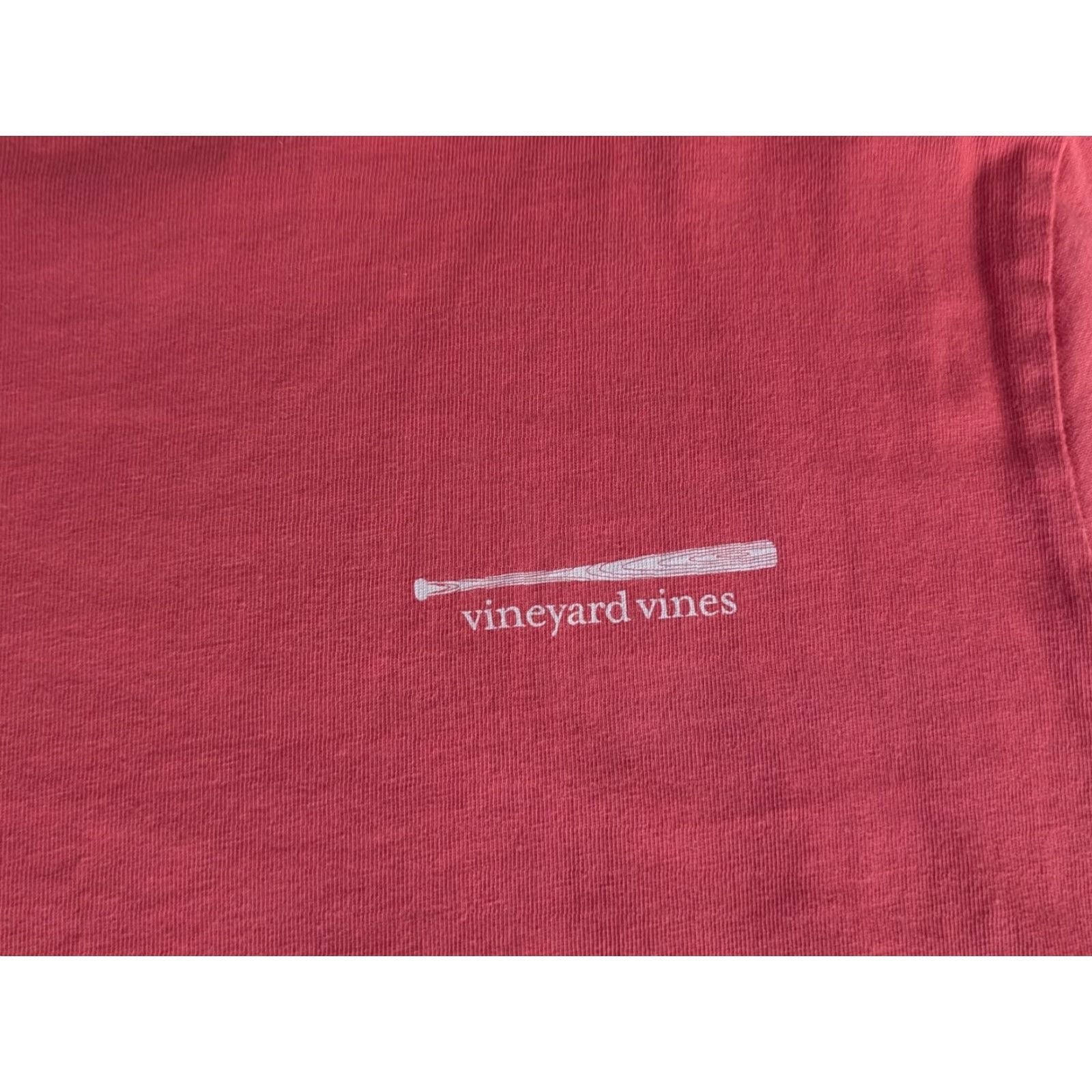 Vineyard Vines Vineyard Vines Long Sleeve Tee Baseball Icon Pink Adult S EUC Size S / US 4 / IT 40 - 6 Thumbnail