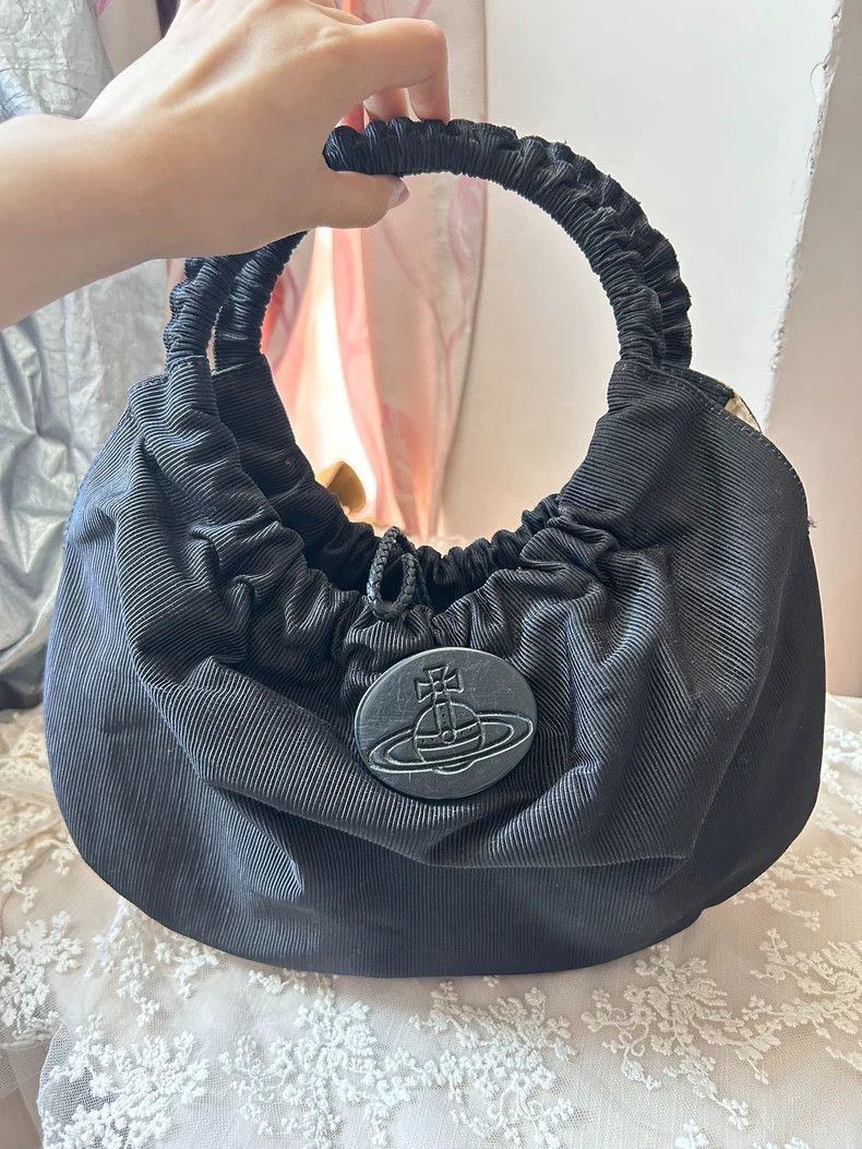 Vivienne Westwood Vivienne Westwood size os Mid-old black pleated bag Size ONE SIZE - 1 Thumbnail
