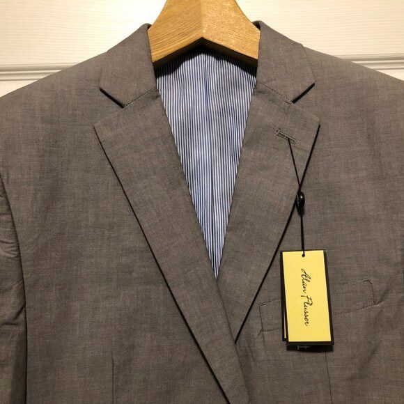 Alan Flusser ALAN FLUSSER MEN'S NEW COTTON SPORT COAT BLAZER JACKET 42S Size 42S - 4 Thumbnail