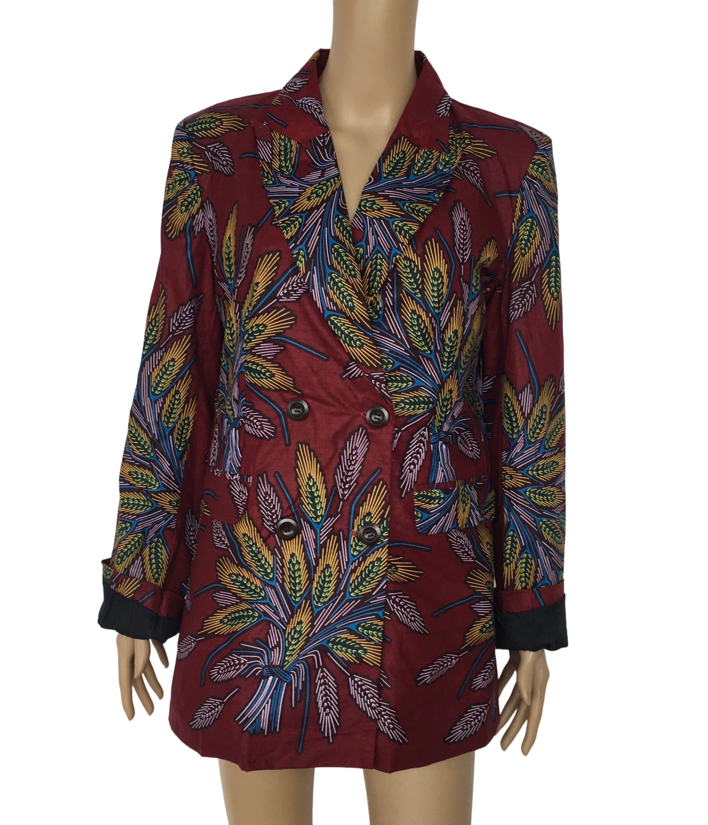 Other Cotton Jacket Women Suit African Ankara Print Size L / US 10 / IT 46 - 1 Thumbnail