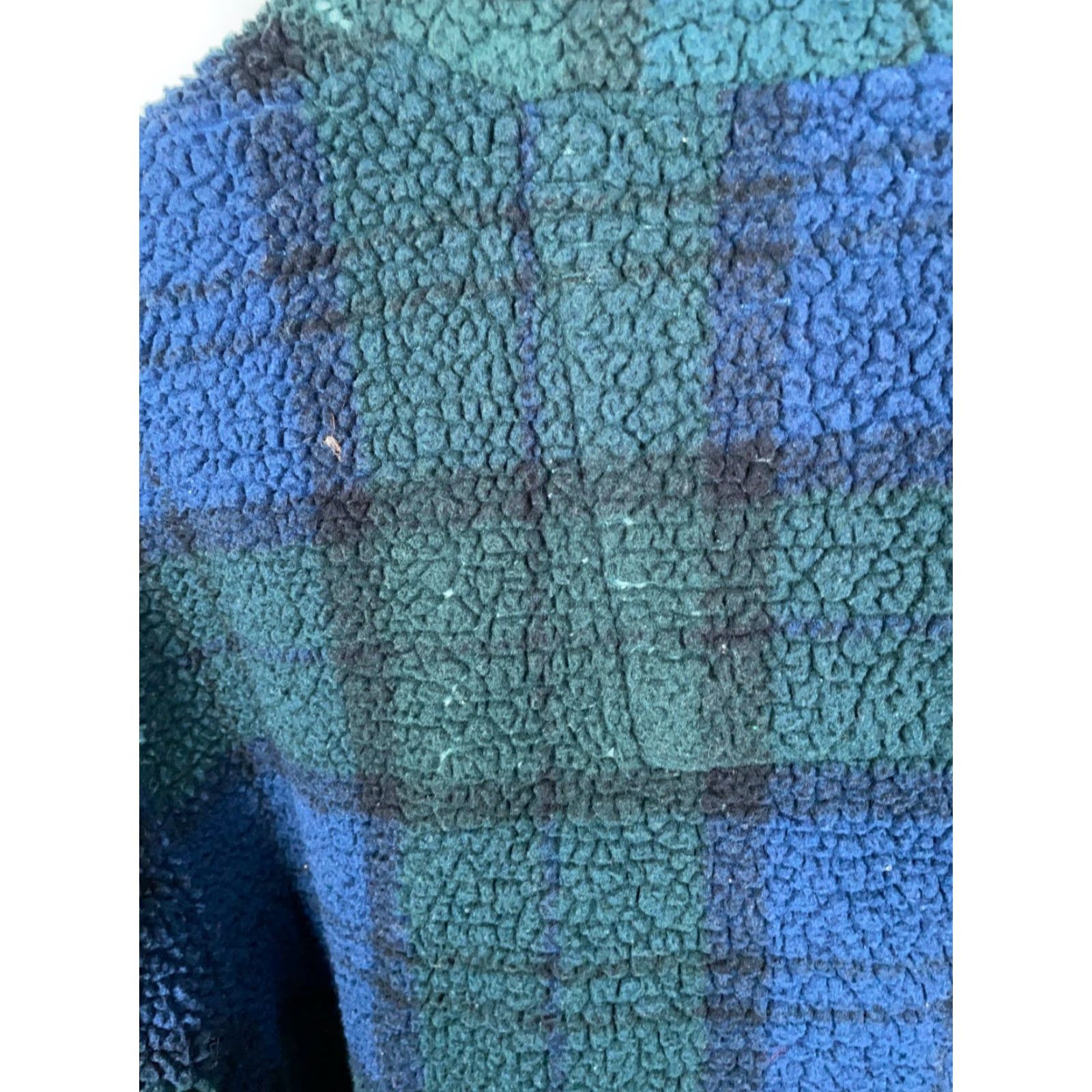 Nautica Nautica Fleece Jacket 1/4 Zip Plaid XL Tall Mens Green Blue Blackwatch Knit Pullover Casual Vintage Size US XL / EU 56 / 4 - 7 Thumbnail