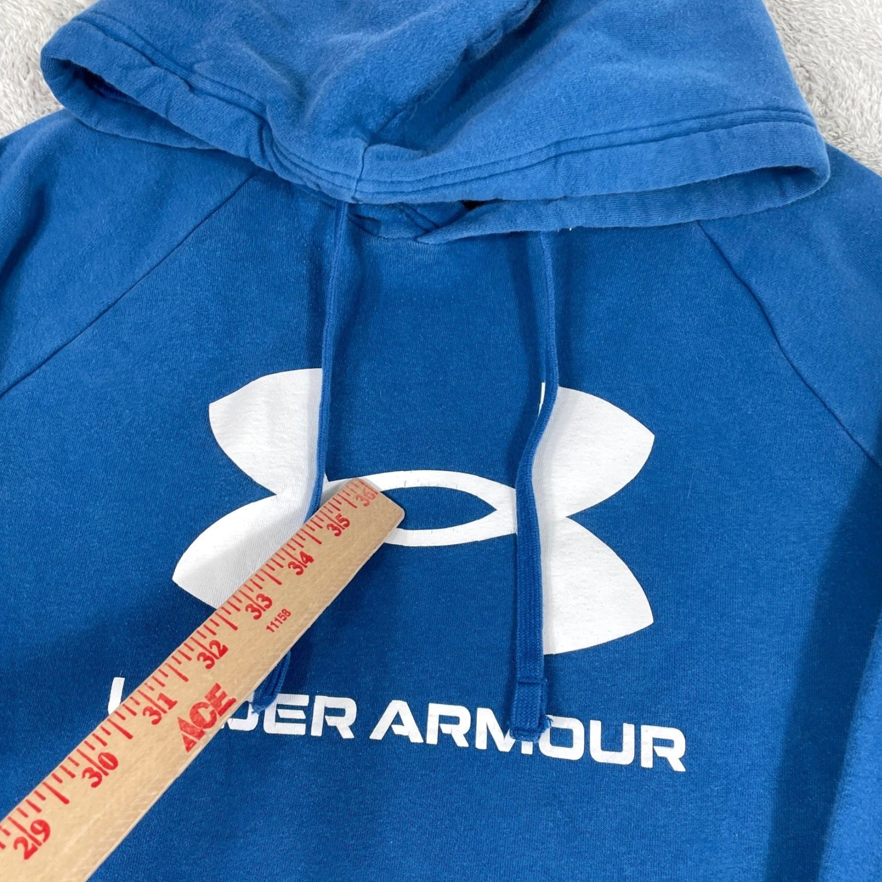 Under Armour Under Armour Hoodie Mens XLT Blue Big Logo Graphic Pullover Sweatshirt Size US XL / EU 56 / 4 - 4 Thumbnail