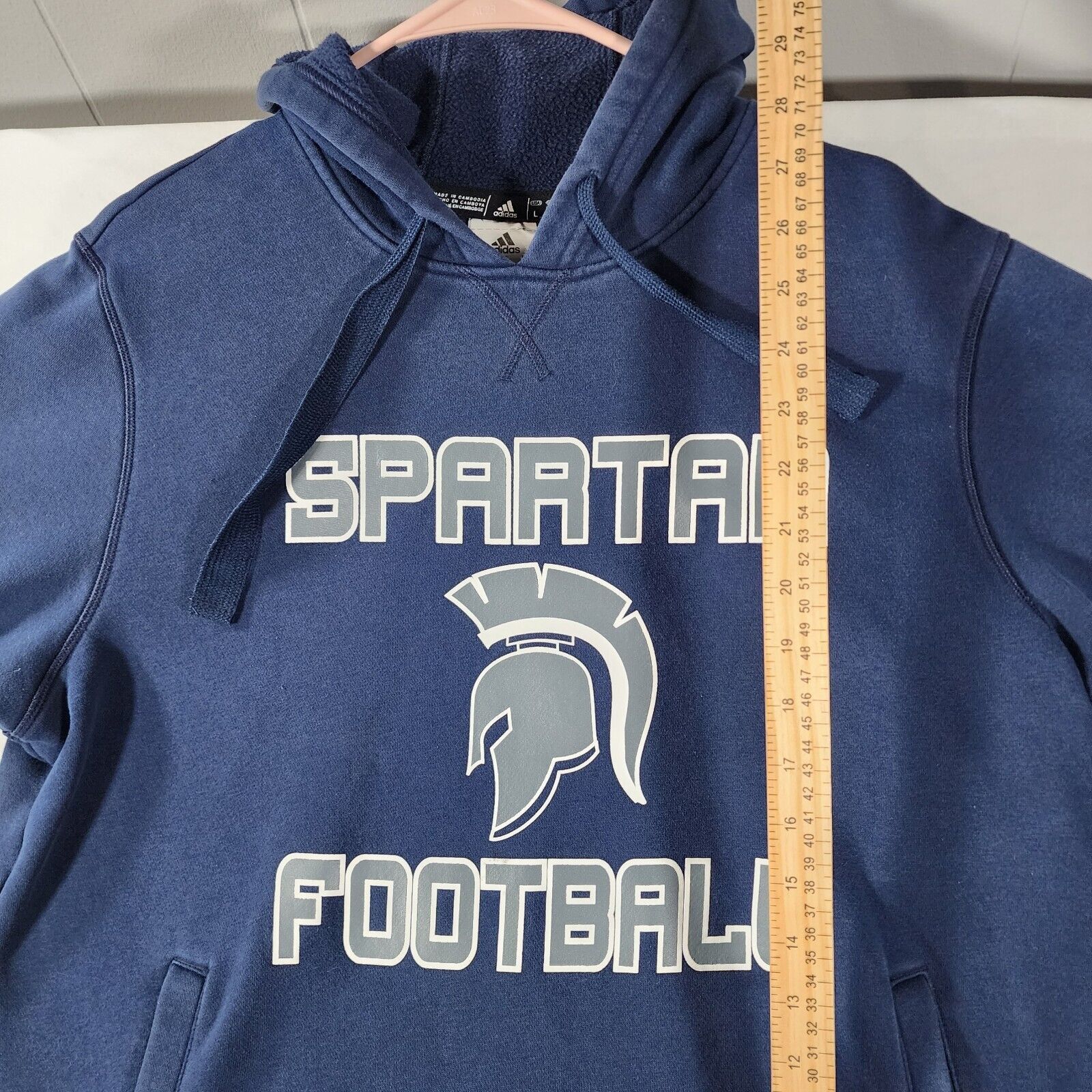 Adidas Michigan State Mens Blue Pullover Sweatshirt Adidas Large LG Size US L / EU 52-54 / 3 - 7 Thumbnail
