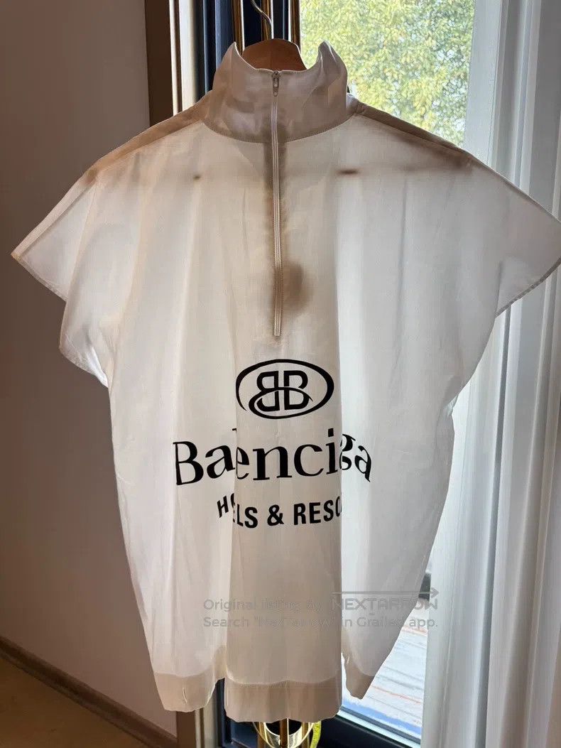 Balenciaga Balenciaga Drop Shoulder Shirt T-Shirt Size XS / US 0-2 / IT 36-38 - 2 Thumbnail