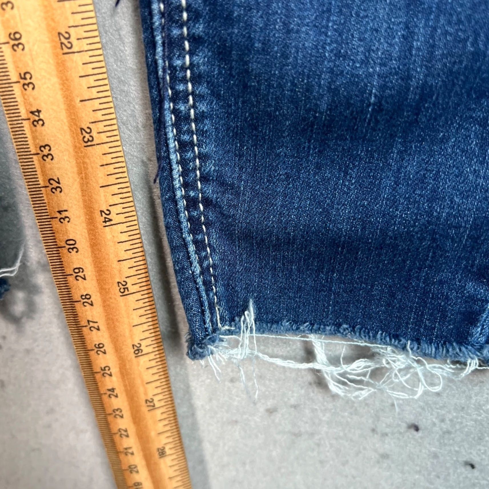 Vintage VINTAGE American Rag Cie Womens Jeans Skinny Distressed Blue High-Rise Button Fly 7 Mens? Size 28" / US 6 / IT 42 - 7 Thumbnail