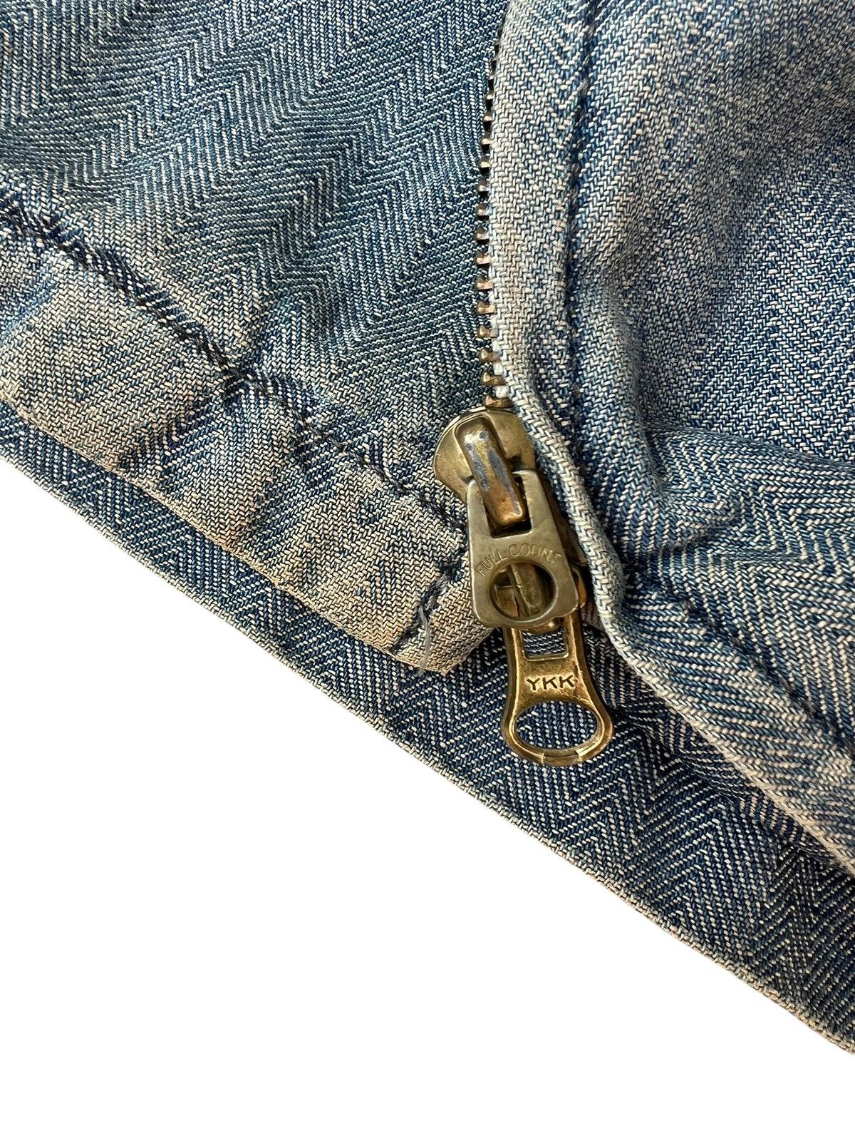 Full Count & Co. × Vintage Vintage Full Count Dirty Mud HBT Denim Jacket Lined Size US M / EU 48-50 / 2 - 13 Thumbnail