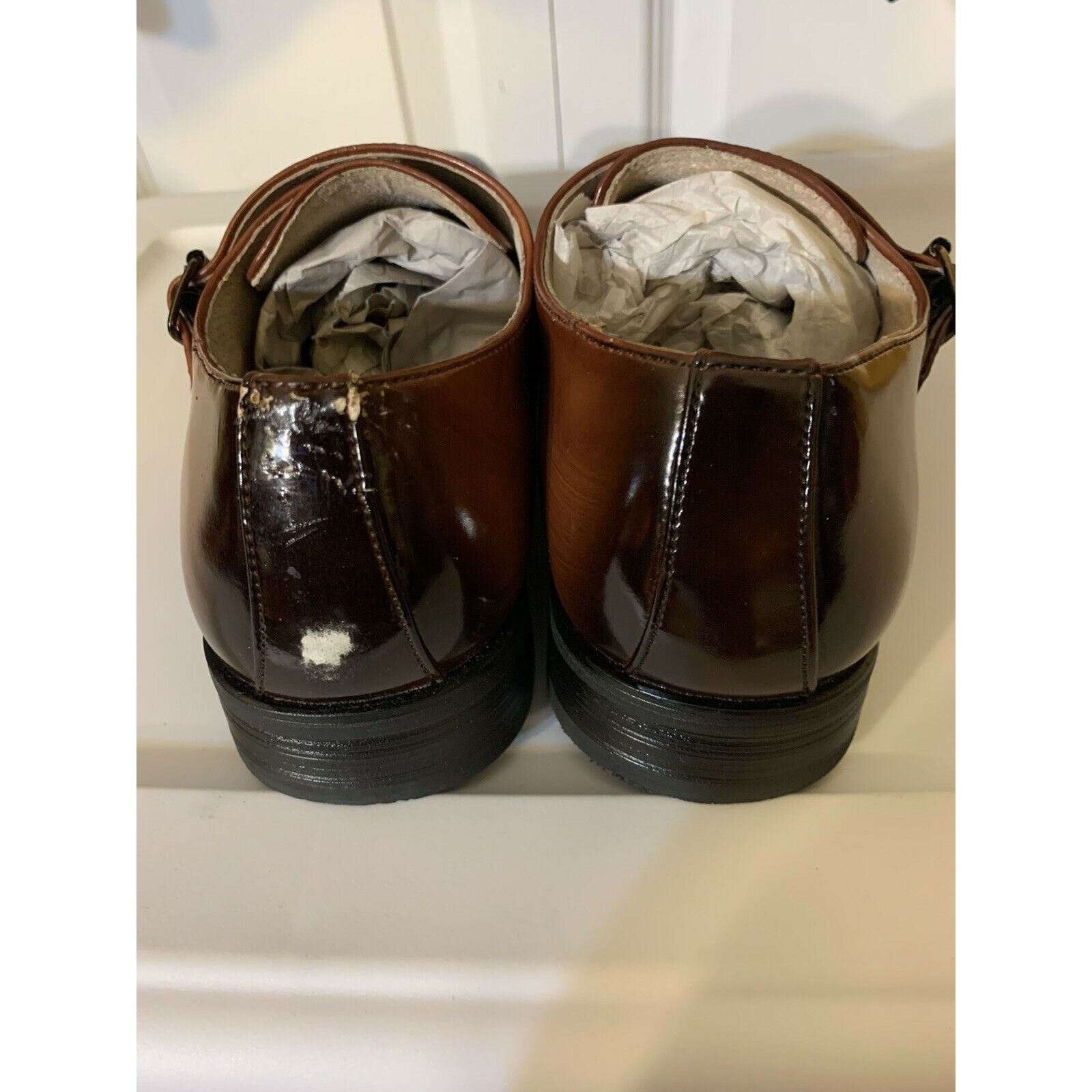 Majestic Majestic Collection Men’s Sz 7 1/2 Dress Shoes, Double Monk Size US 7.5 / EU 40-41 - 10 Thumbnail