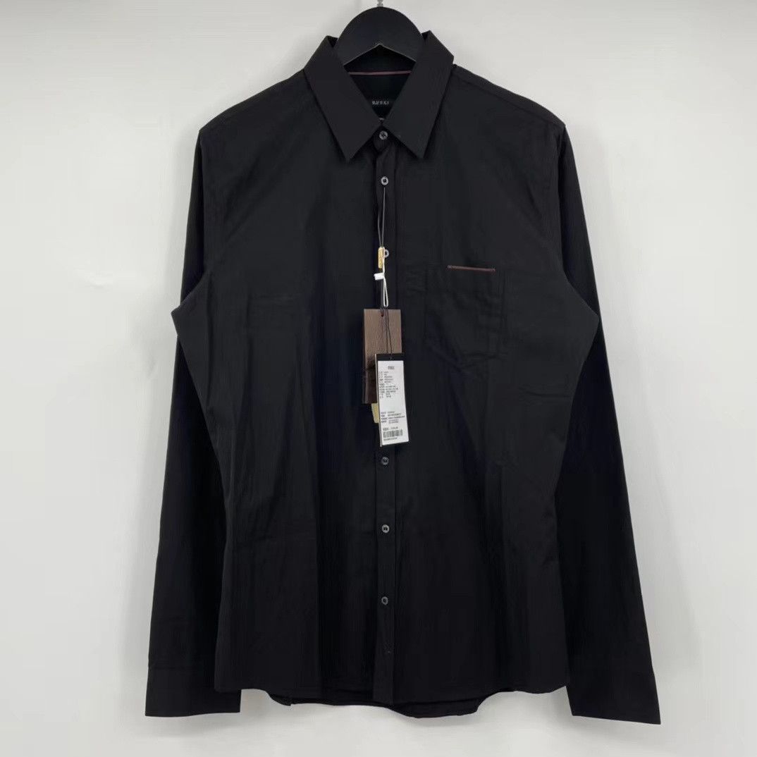 Gucci black pocket red and green webbing shirt