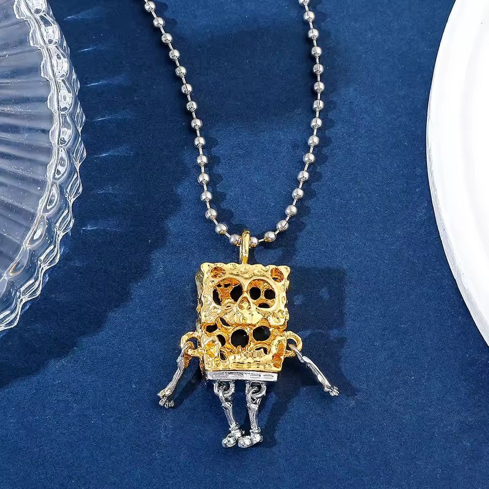 VIBE SpongeBob Skeleton Pendant Necklace Size ONE SIZE - 1 Thumbnail