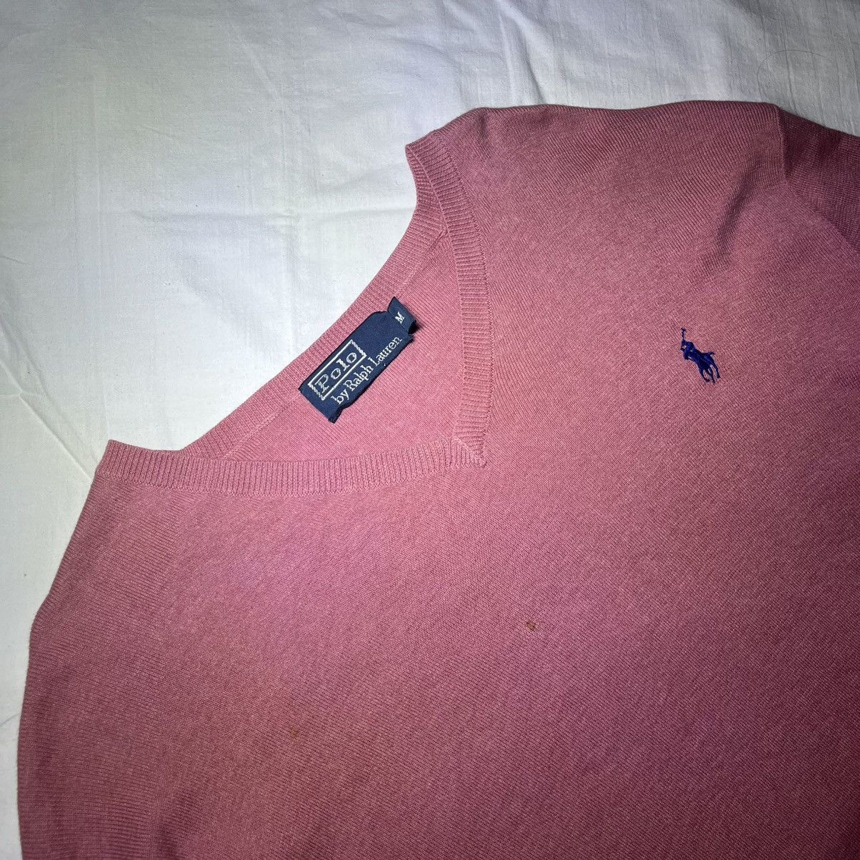 Polo Ralph Lauren Polo Ralph Lauren V-neck Pima Cotton Sweater Size M Size US M / EU 48-50 / 2 - 3 Thumbnail