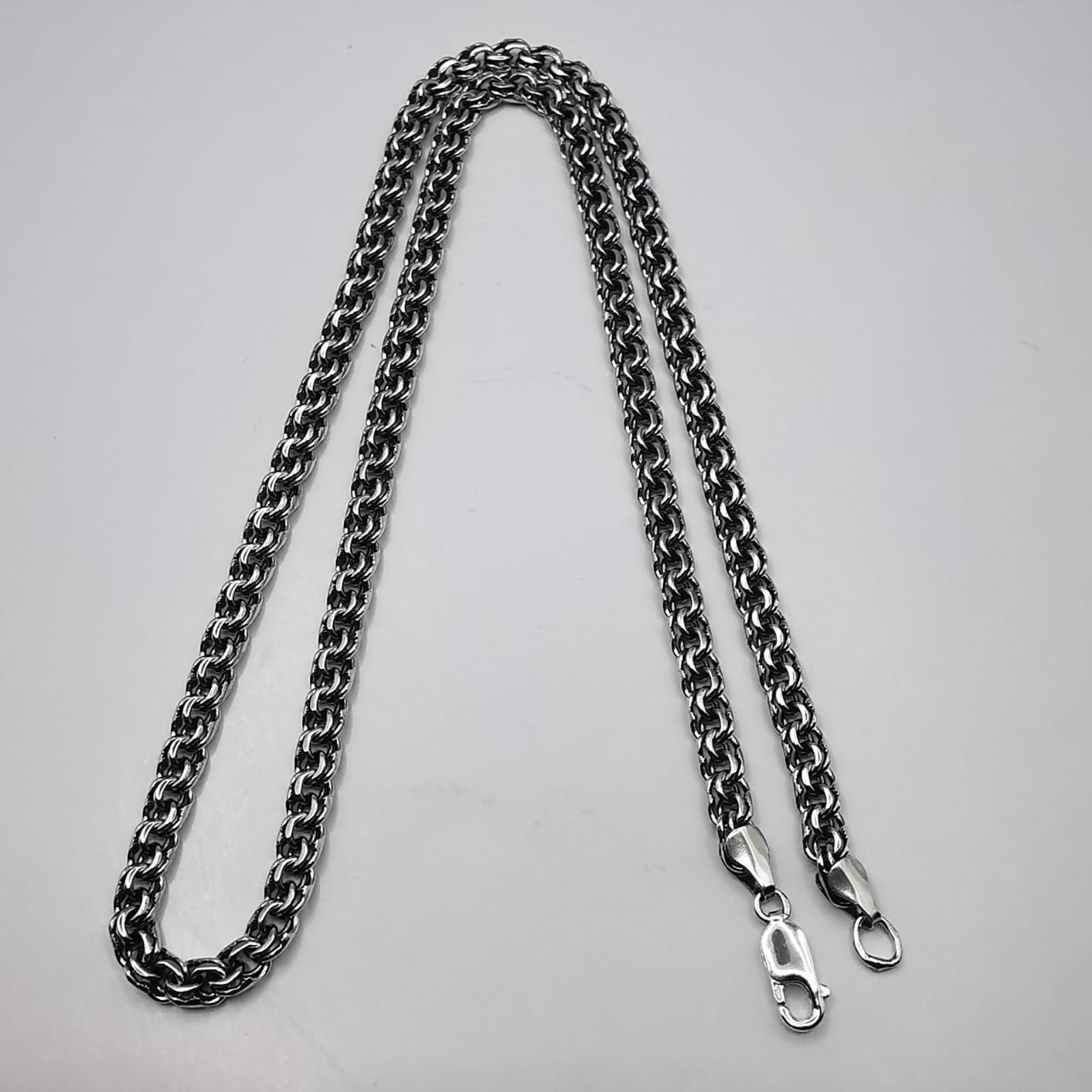 Sterling Silver Vintage Beautiful Jewelry Chain,925 Sterling Silver 33,53g Size ONE SIZE - 1 Thumbnail