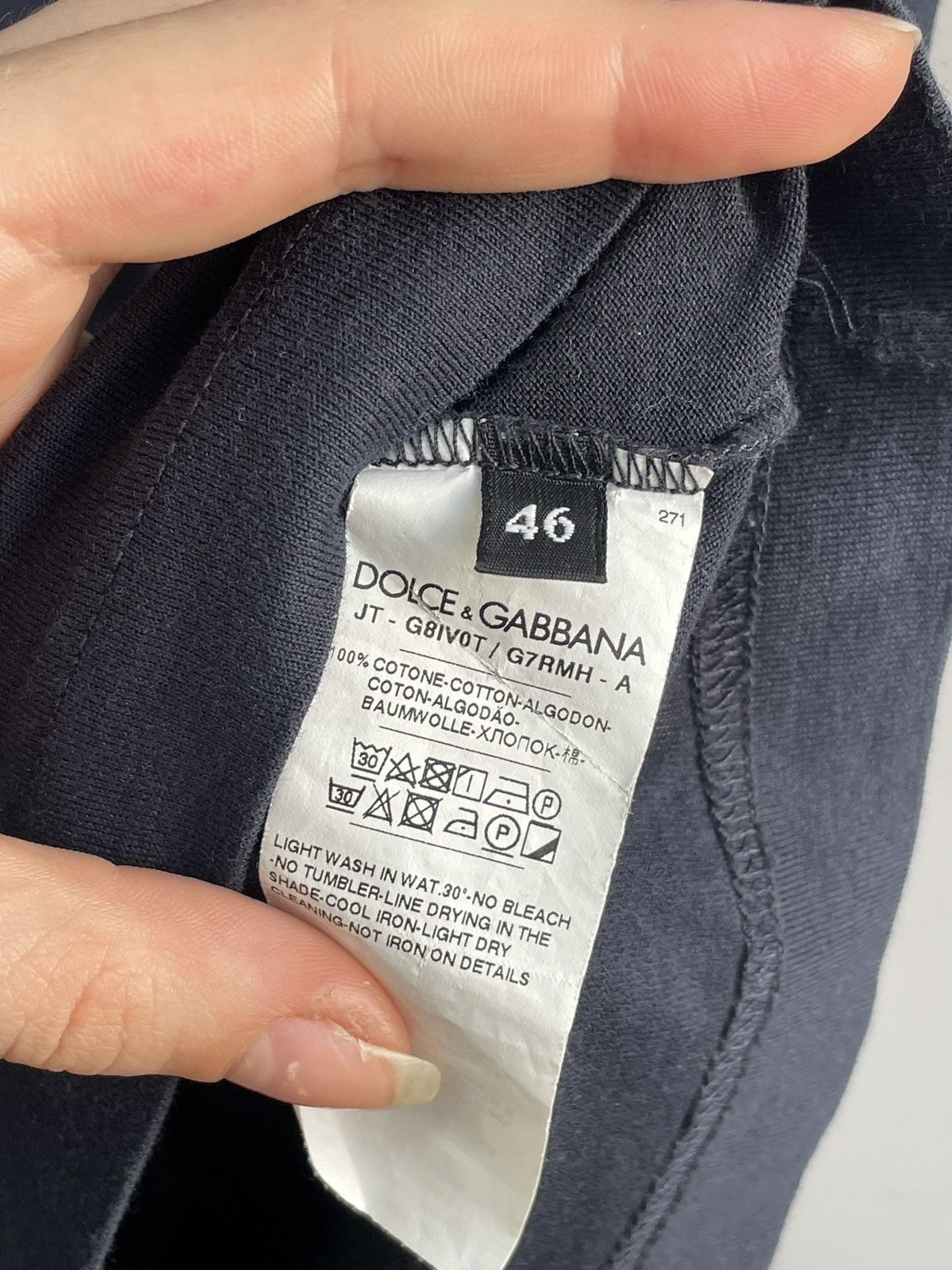 Dolce & Gabbana Dolce Gabbana rare y2k crewneck t shirt tee Size US S / EU 44-46 / 1 - 6 Thumbnail