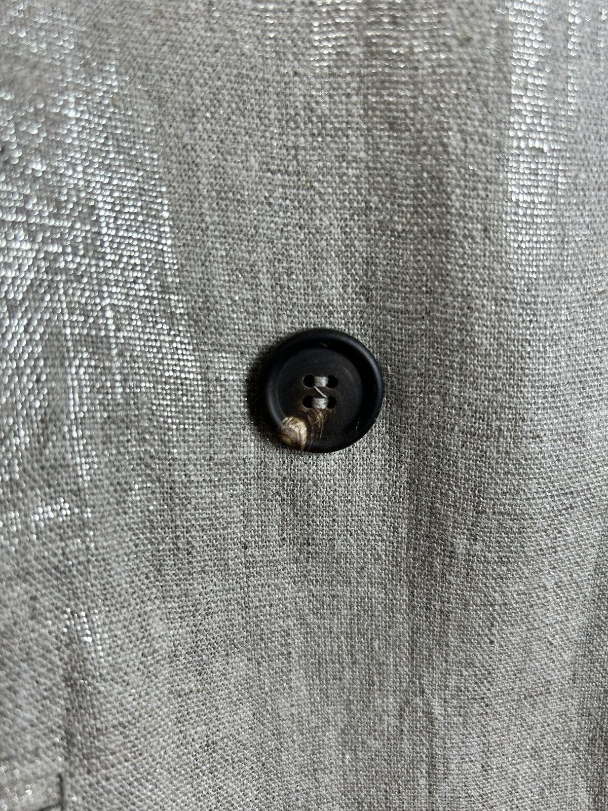 Brunello Cucinelli Brunello Cucinelli Shiny Lino Blazer Jacket Size M / US 6-8 / IT 42-44 - 3 Thumbnail