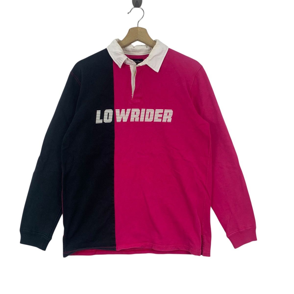 Vintage Vintage LOWRIDER LONDON Design Studio Polo Rugby Tee Shirt Size US M / EU 48-50 / 2 - 4 Thumbnail