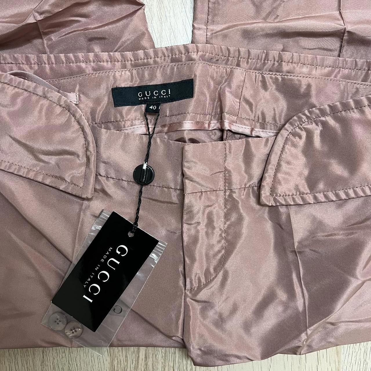 Gucci Gucci Women's Silk Pink Pants Size 27" / US 4 / IT 40 - 3 Thumbnail