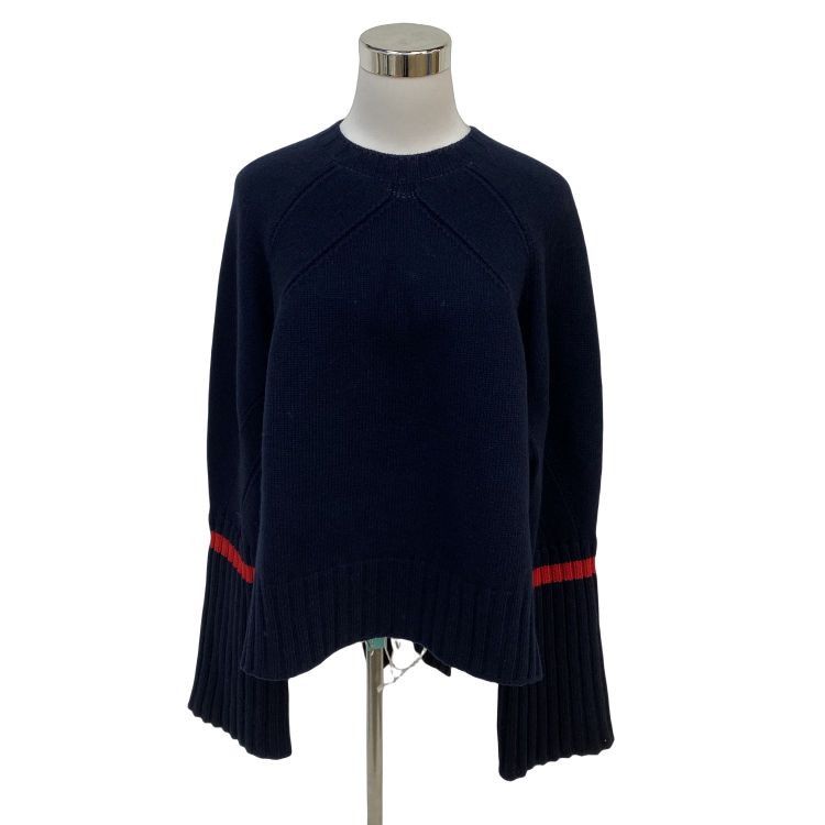 Celine Céline Navy Yak Wool Blend Sweater Size S Size S / US 4 / IT 40 - 1 Thumbnail