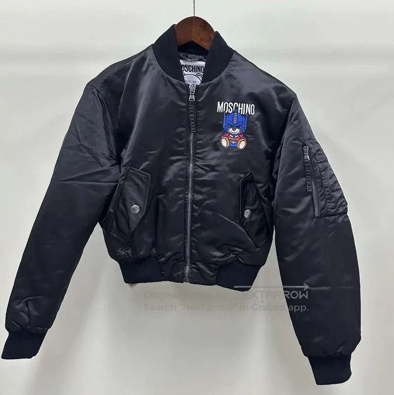 Moschino Moschino Black Women’s Bomber Jacket . Size XXS / US 00 / IT 34 - 1 Thumbnail