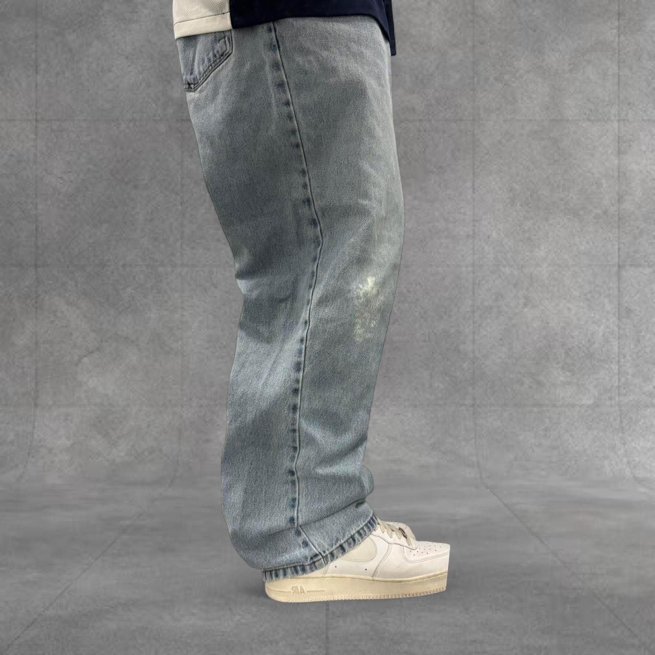 Vintage Crazy Vintage Y2K/2000s Super Baggy Skater Style Streetwear Chaps Light Wash Denim Jeans! Size US 38 / EU 54 - 2 Thumbnail