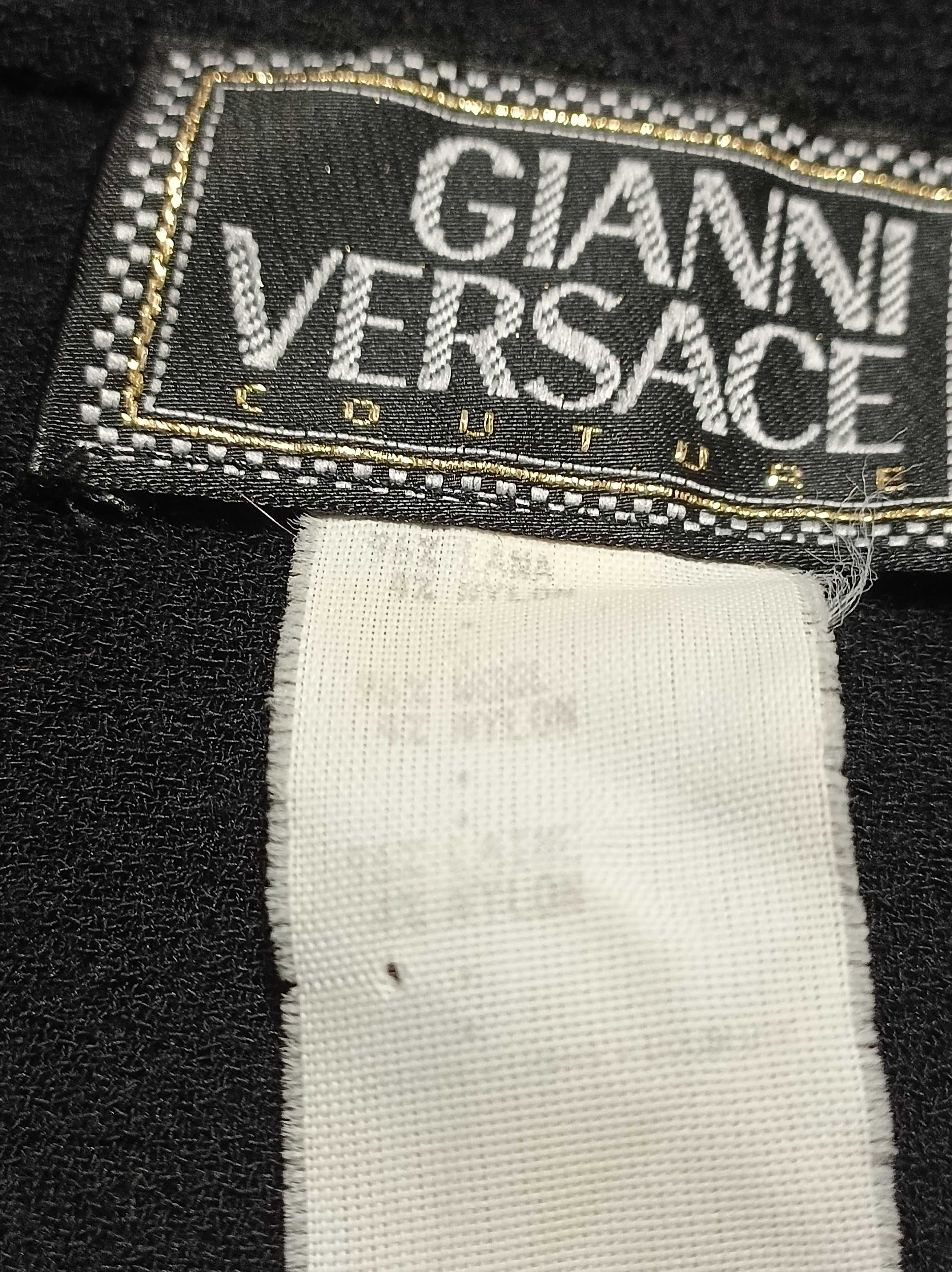 Versace Gianni Versace Couture Black Wool Vintage Blazer Jacket IT44 Size M / US 6-8 / IT 42-44 - 9 Thumbnail