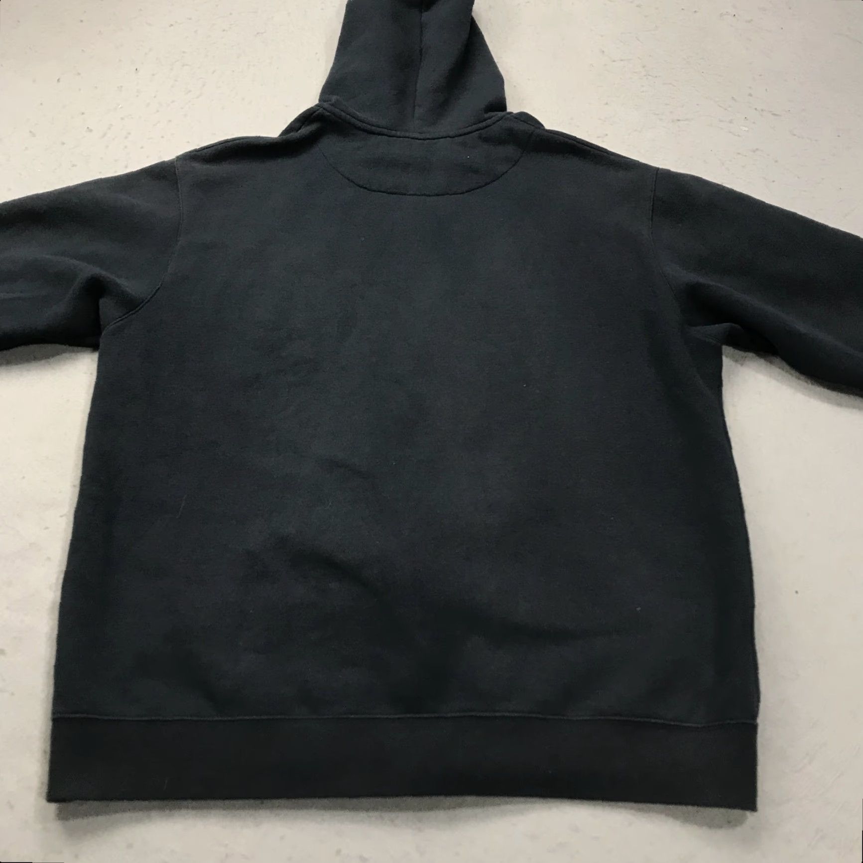 Nike VINTAGE Nike Hoodie Mens XL Black Faded Swoosh Full Zip Sweatshirt Essential Y2K Size US XL / EU 56 / 4 - 7 Thumbnail