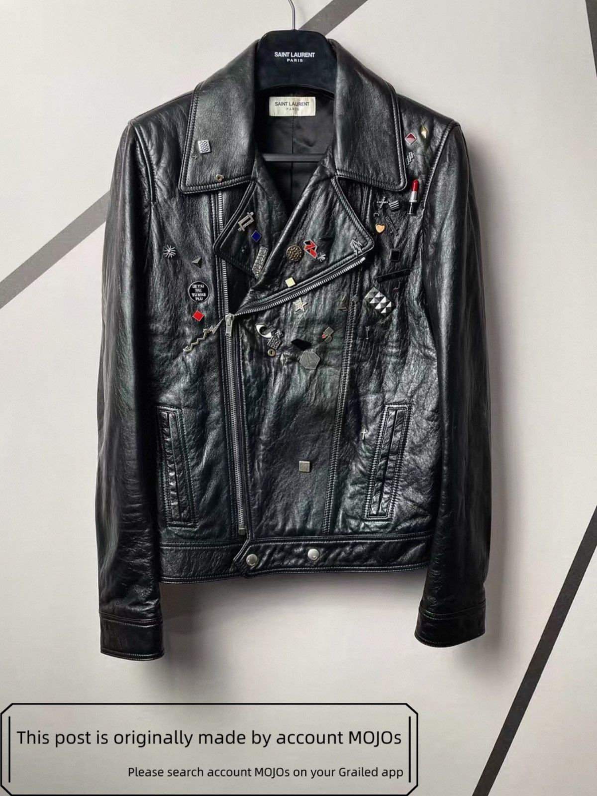 【最終価格】SAINT LAURENT PARIS 15aw L00 44 Hedi Slimane × Saint Laurent Paris 15FW L00 Motorcycle Leather