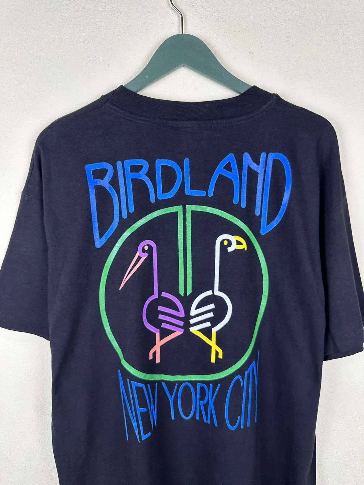 Hanes × Vintage Vintage Birdland New York City 90s Hanes Tshirt A193 Size US M / EU 48-50 / 2 - 4 Thumbnail