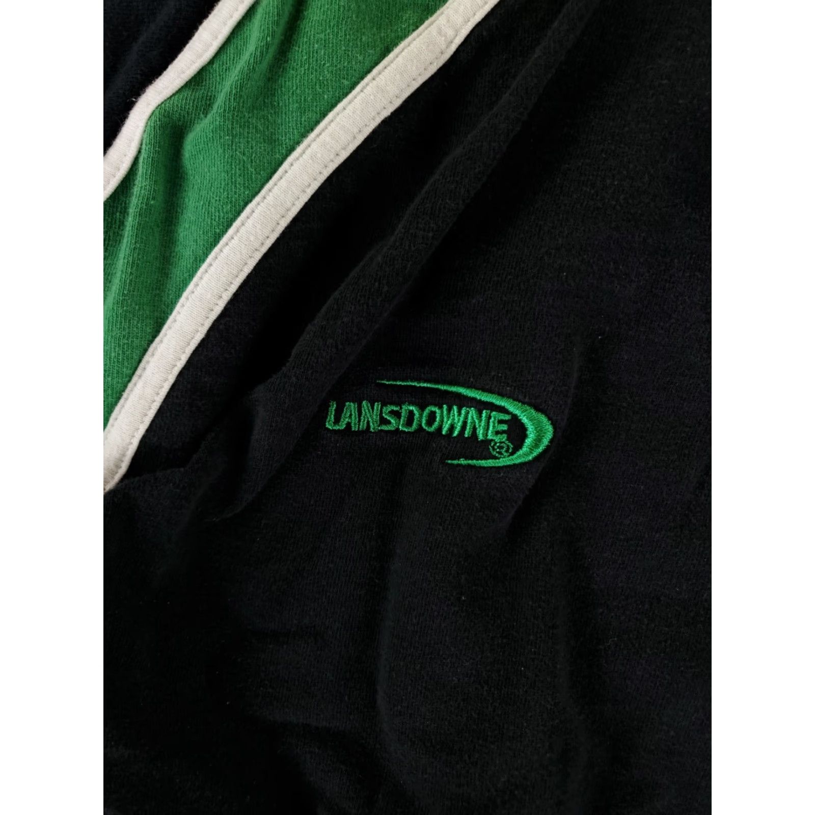 Vintage Landsdowne Rugby Shirt Ireland Black Green Long Sleeve Mens L Size US L / EU 52-54 / 3 - 3 Thumbnail