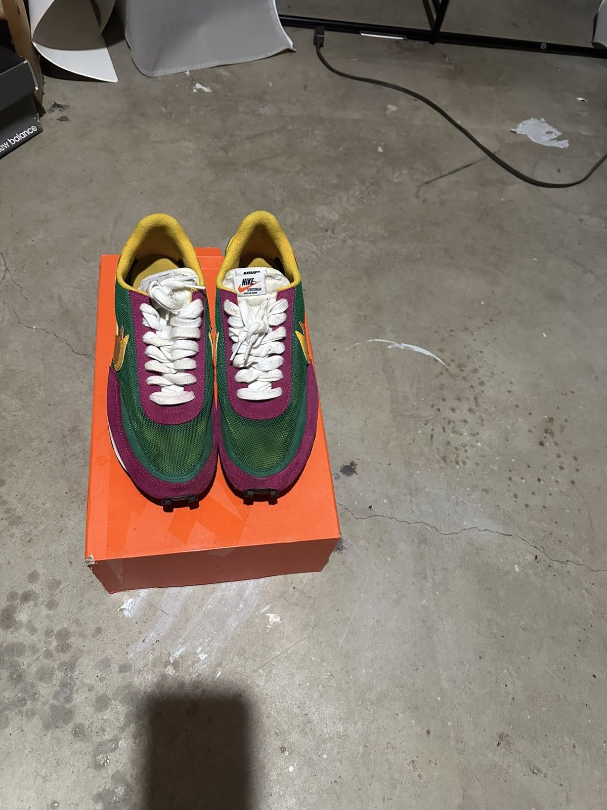 Nike × Sacai Nike x Sacai LD Waffle Pine Green Size US 11 / EU 44 - 1 Thumbnail