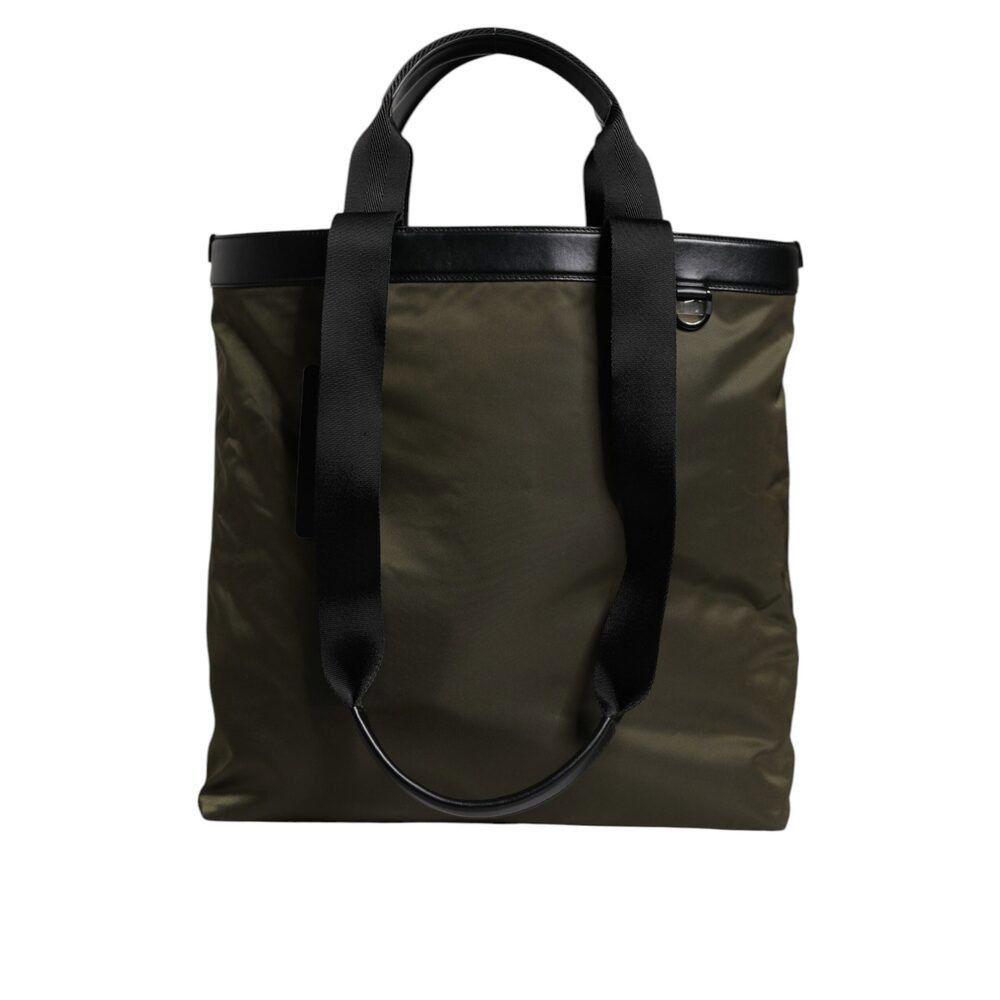 Dolce & Gabbana Dolce & Gabbana Military Green Nylon Shoulder Strap Tote Bag Size ONE SIZE - 5 Thumbnail
