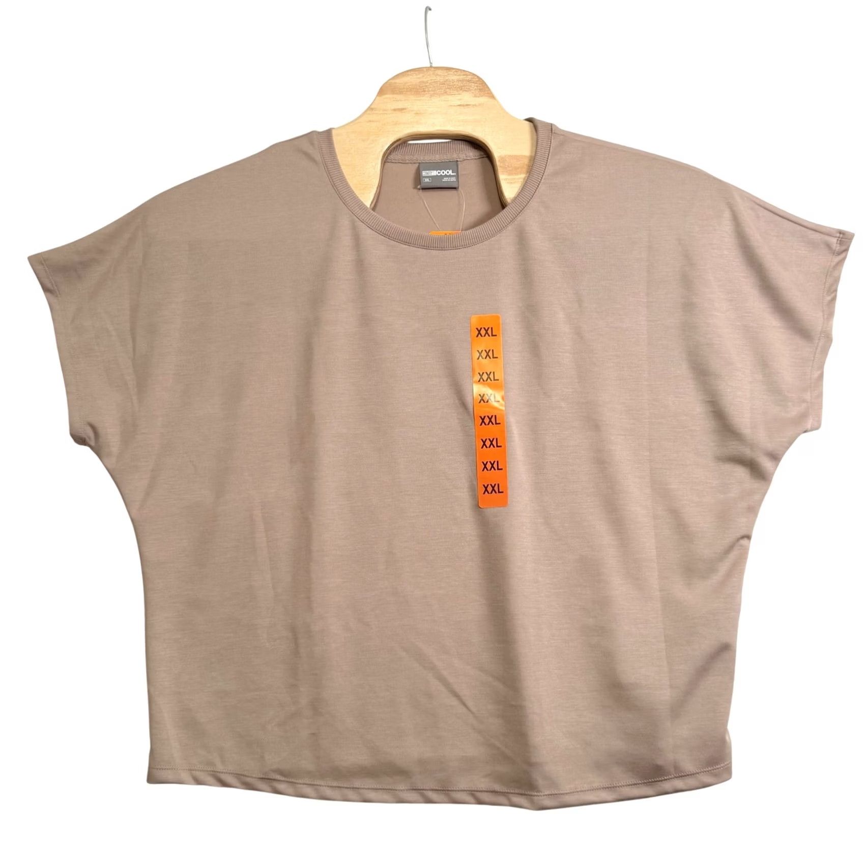 Vintage 32 Degrees Cool T-Shirt Boxy Relaxed Knit Short Sleeve Dolman Crew Neck Women 2X Brown Taupe Vintage No Size XXL / US 16-18 / IT 52-54 - 2 Thumbnail
