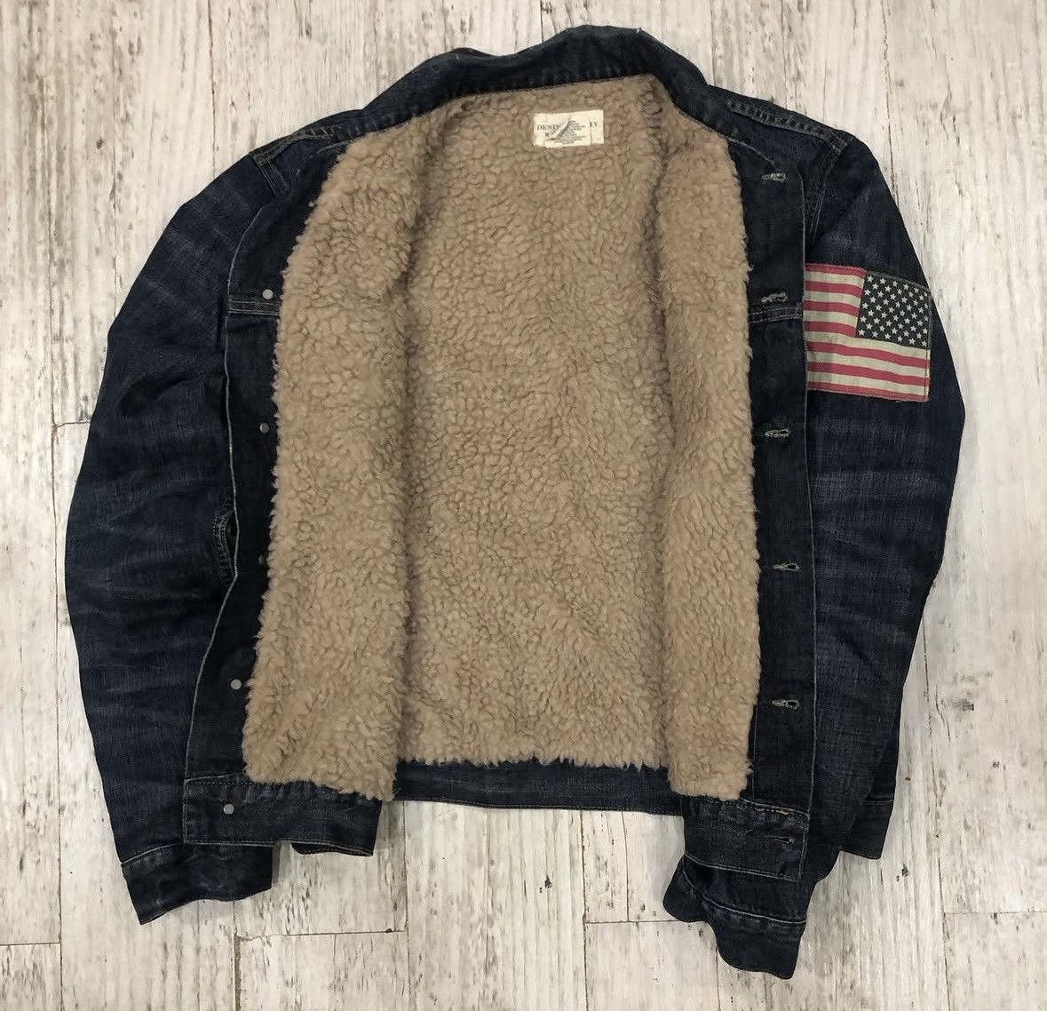 Ralph Lauren Y2K Ralph Lauren Sherpa Denim Jacket Size US XL / EU 56 / 4 - 5 Thumbnail