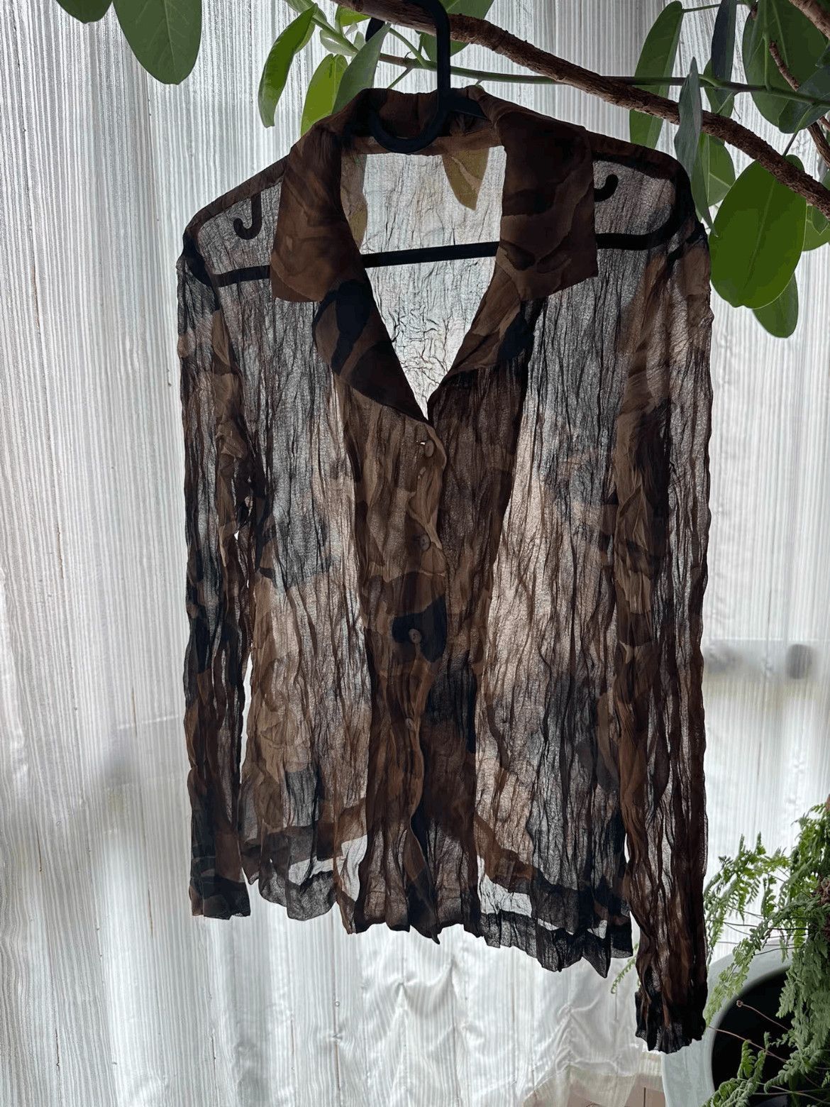 Issey Miyake Vintage Issey Miyake Falling Leaves Shirt-2508 Size US L / EU 52-54 / 3 - 1 Thumbnail