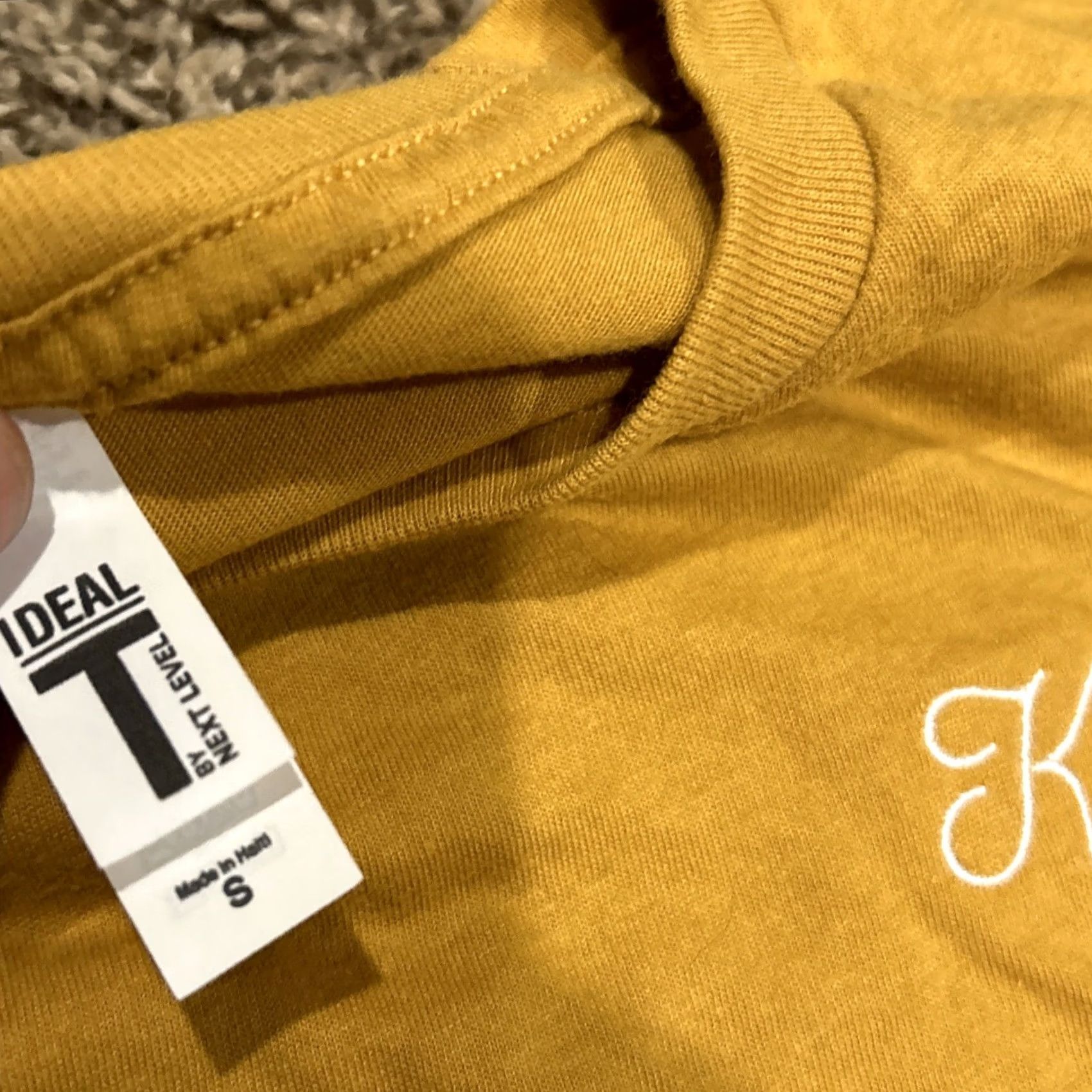 Next Level Next Level Women’s S Crop T Shirt Dark Yellow Kansas City Shirt B17 Shirt Cropped Women Community City 90s? Size S / US 4 / IT 40 - 2 Thumbnail