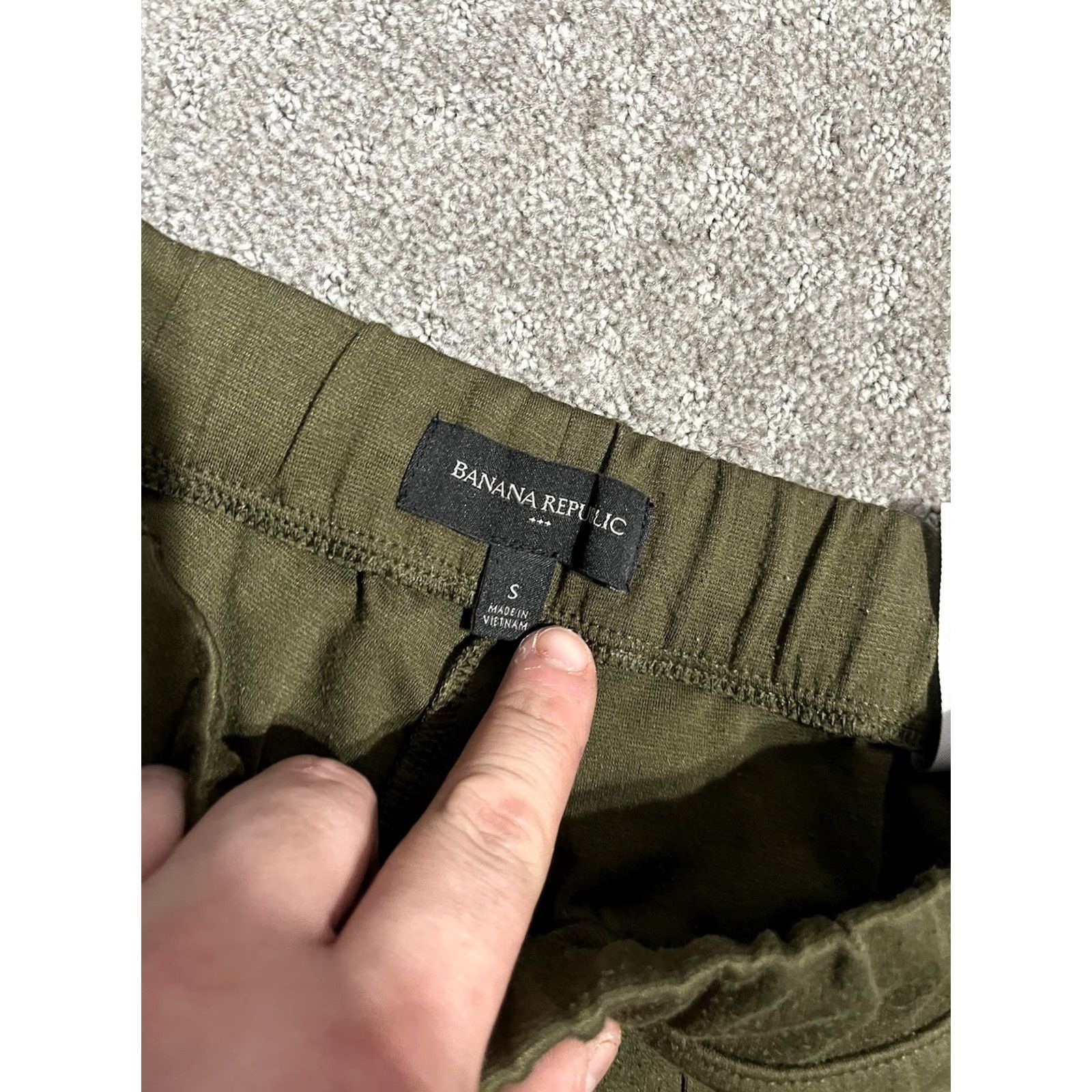 Banana Republic Banana Republic Sweatpants Womens Small Army Green Jogger Drawstring Casual Size 28" / US 6 / IT 42 - 5 Thumbnail