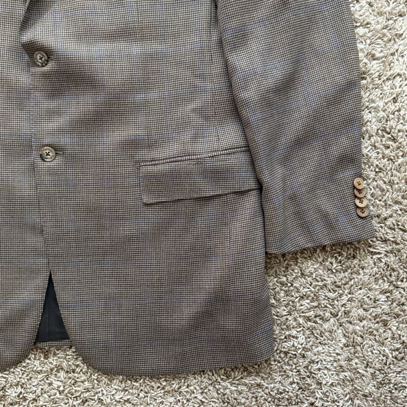 Ermenegildo Zegna Ermenegildo Zegna Wool Trofeo Brown Suit Jacket Size 52 L Size 52L - 5 Thumbnail